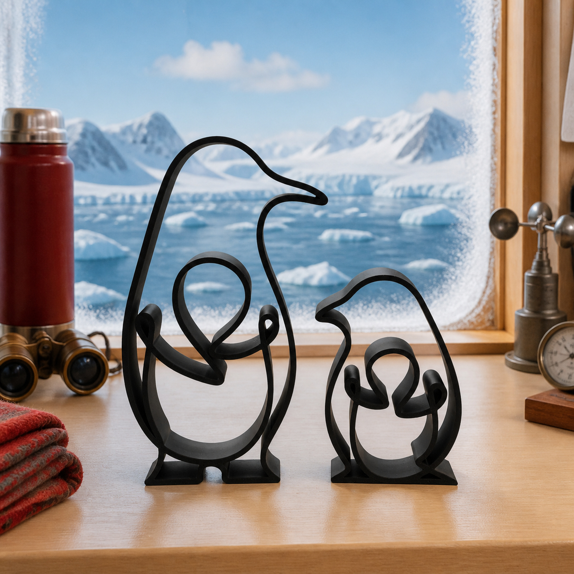 Arctic Penguin Embrace Set — lifestyle