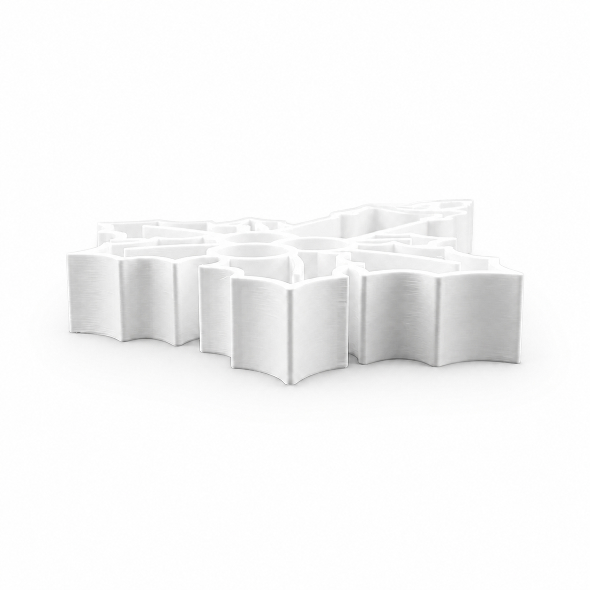 Candle with Holly [WHITE] — flat