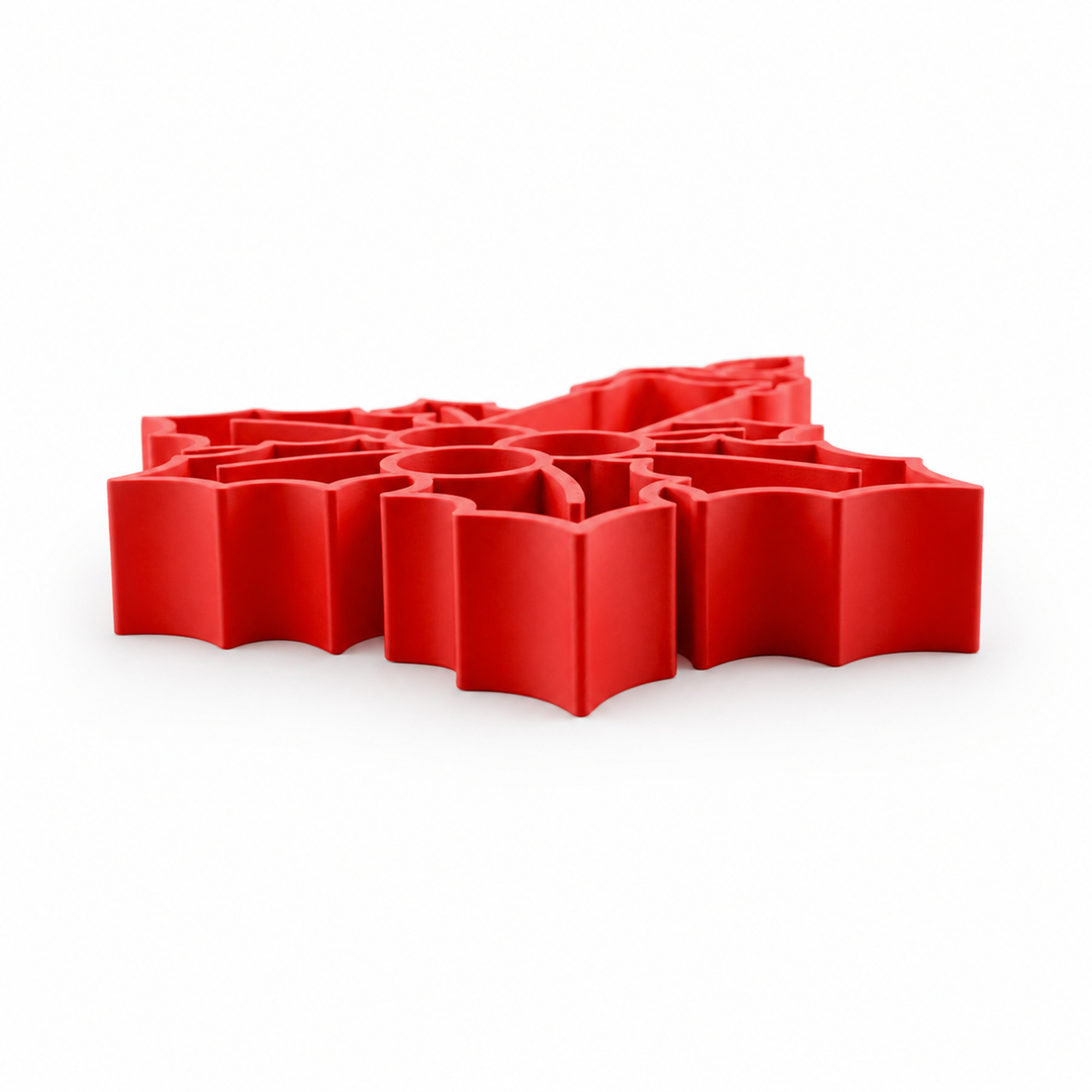 Candle with Holly [RED] — flat