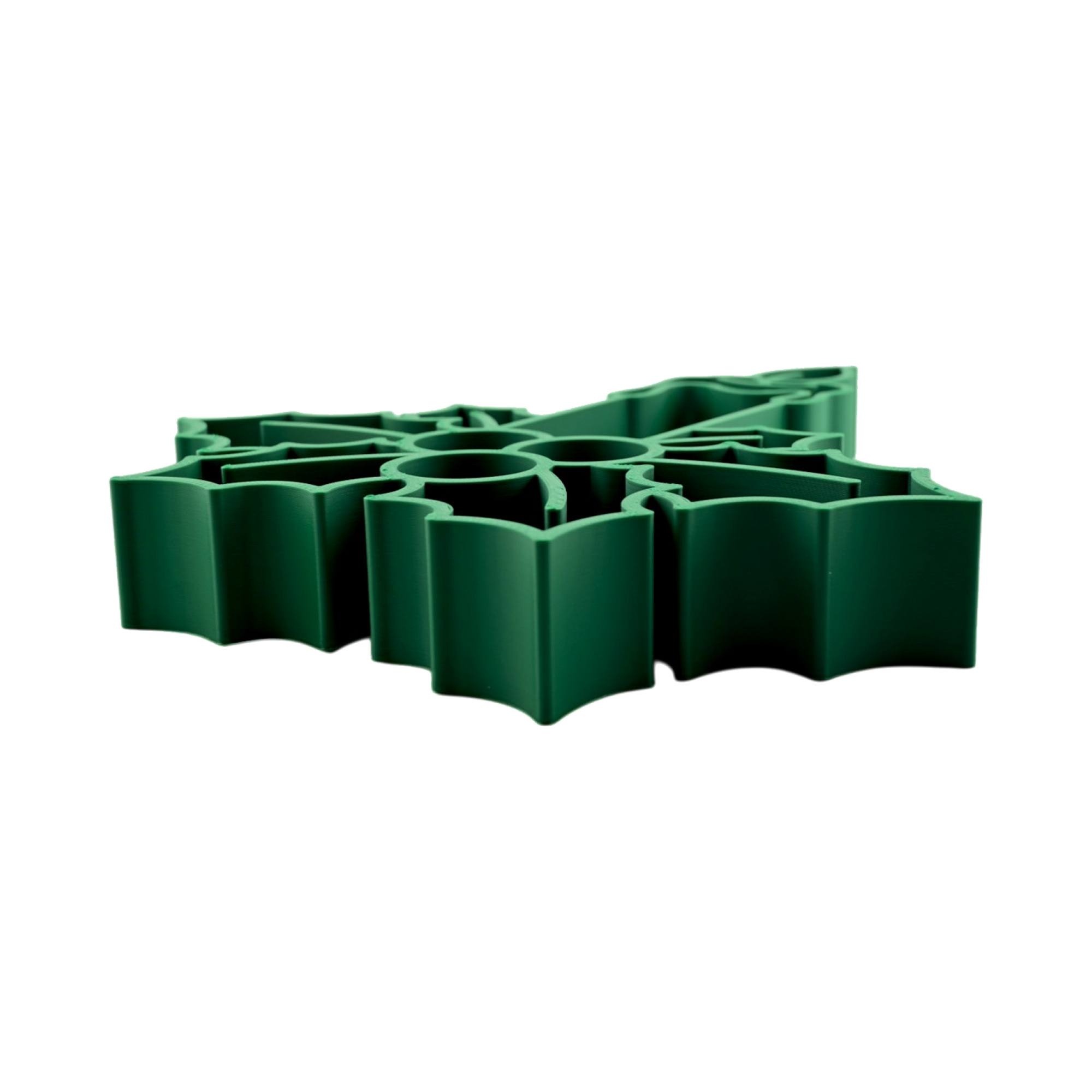 Candle with Holly [GREEN] — flat