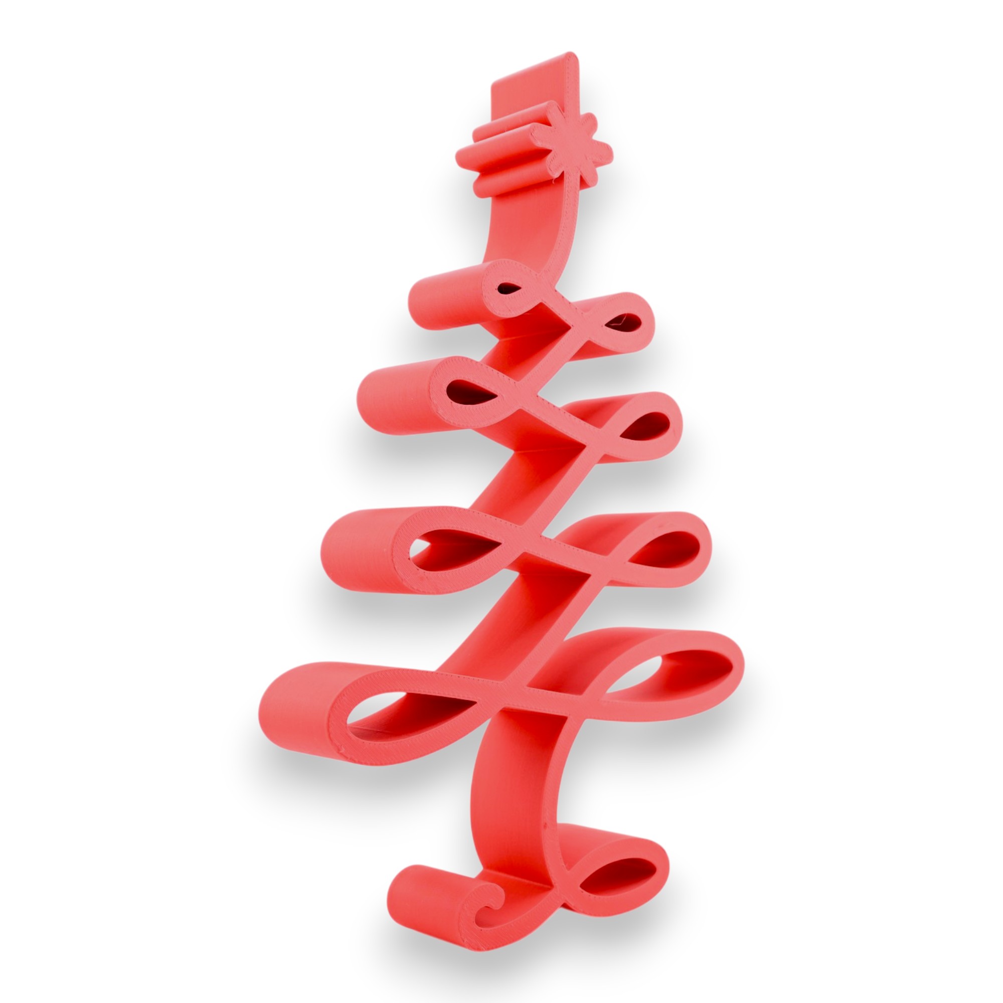 Modern Christmas Tree [RED] — three quarter
