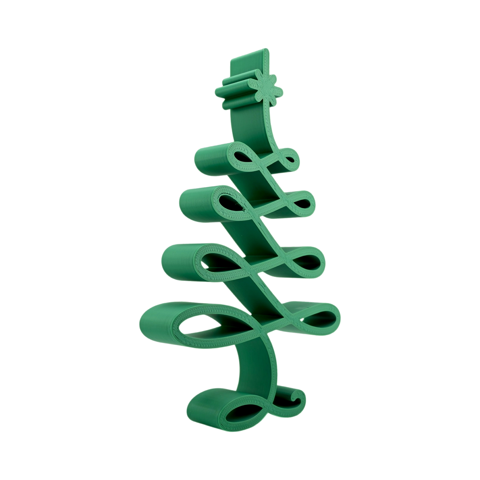 Modern Christmas Tree [GREEN] — three quarter