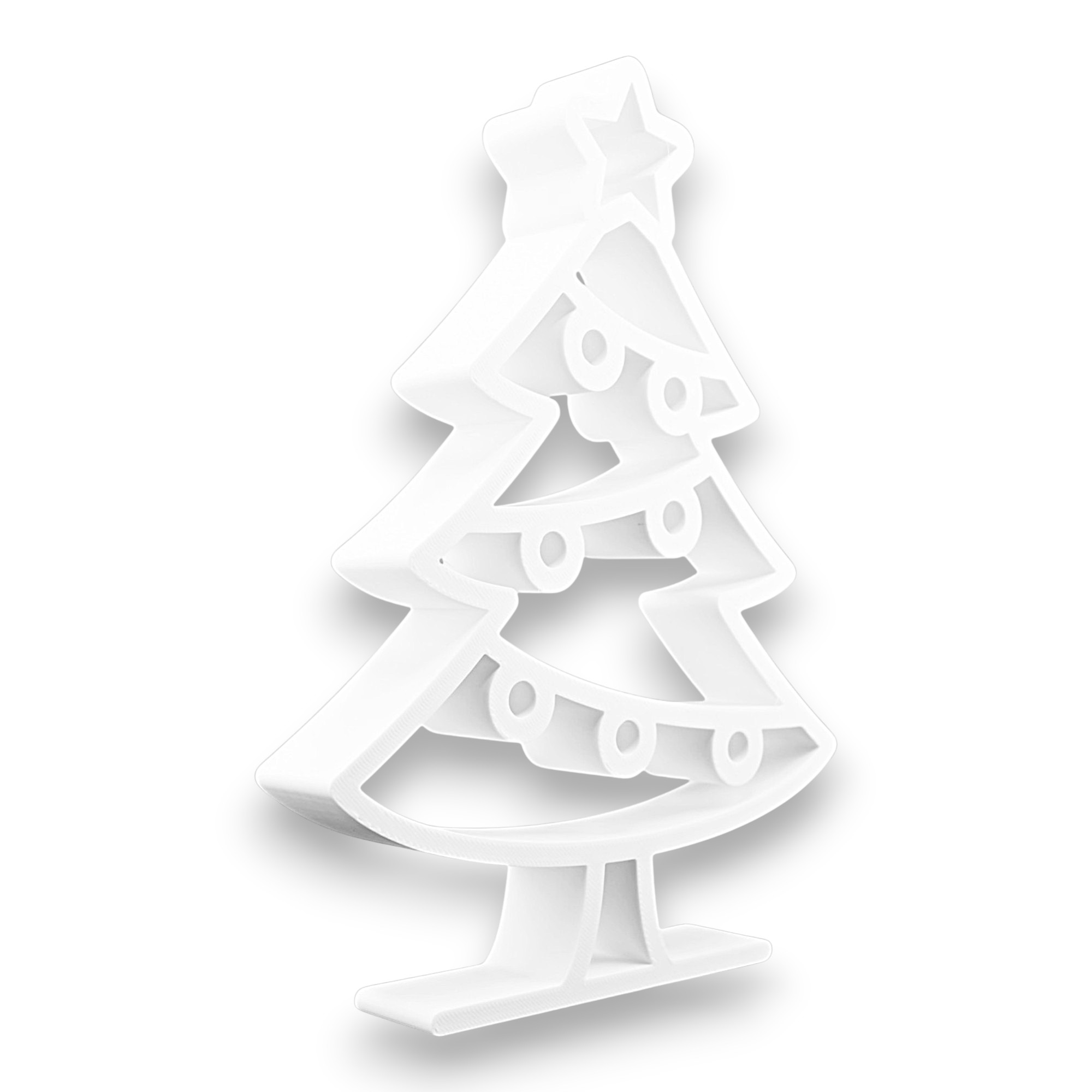 Classic Christmas Tree [WHITE] — three quarter