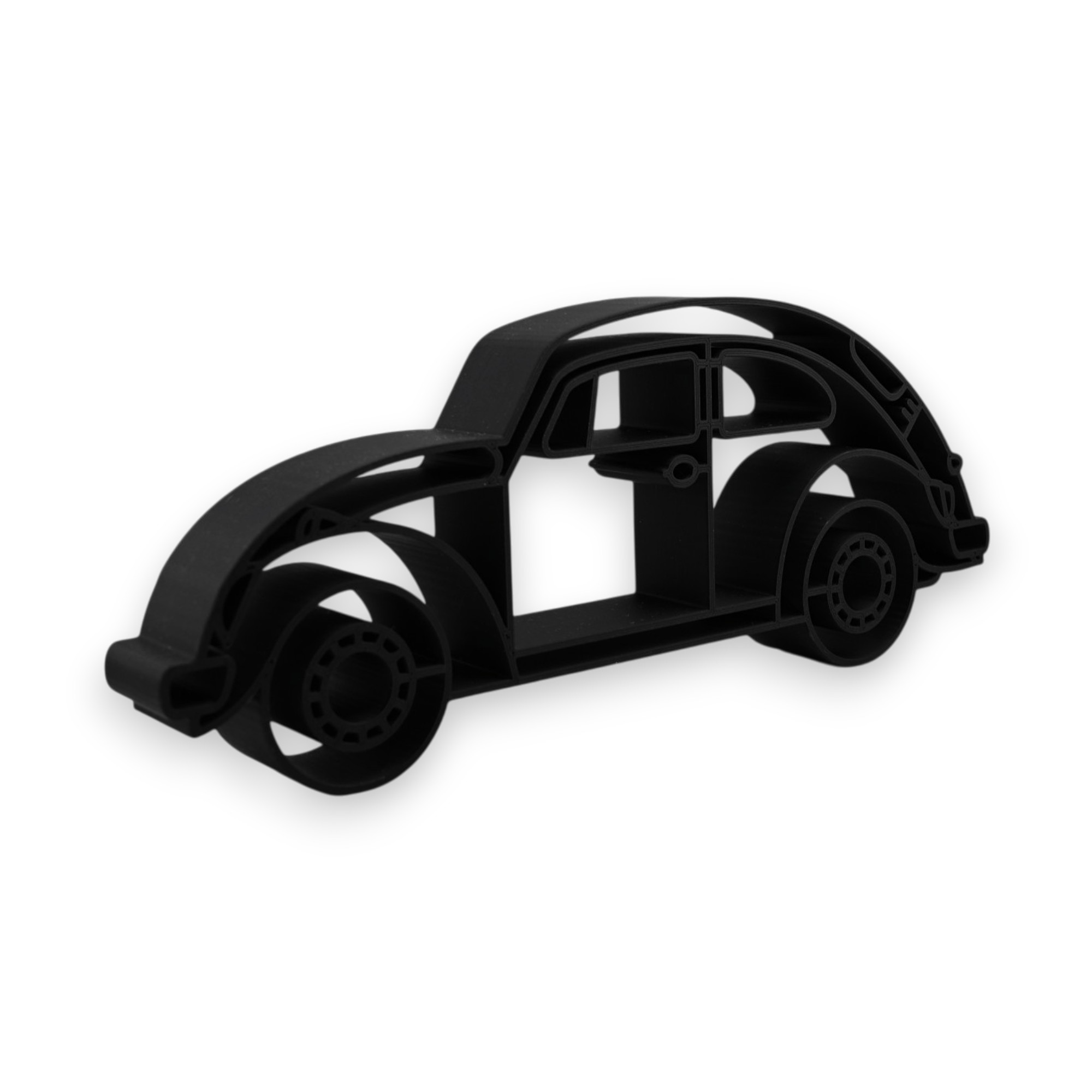 Volkswagen Beetle Side View — three quarter