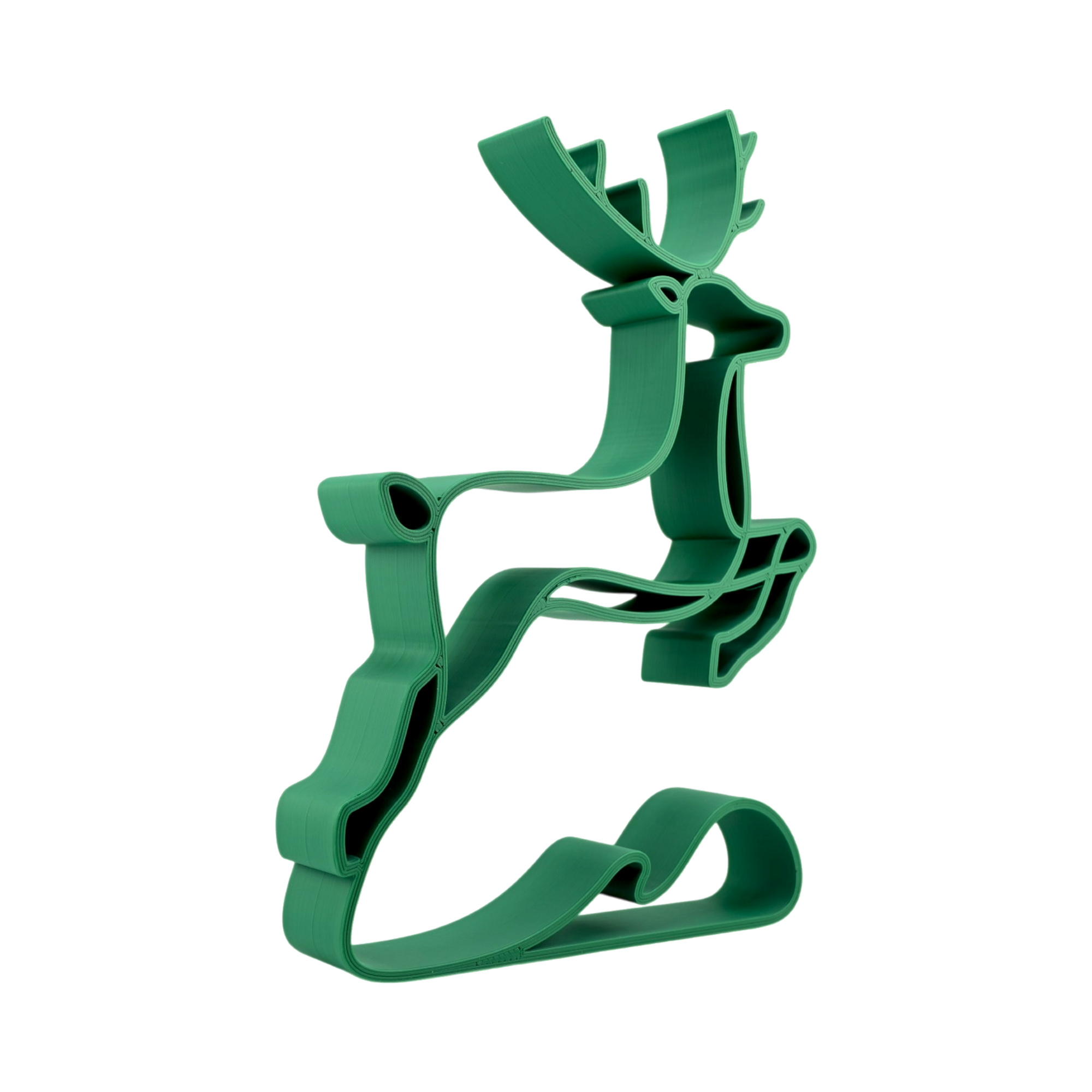 Abstract Reindeer [GREEN] — three quarter