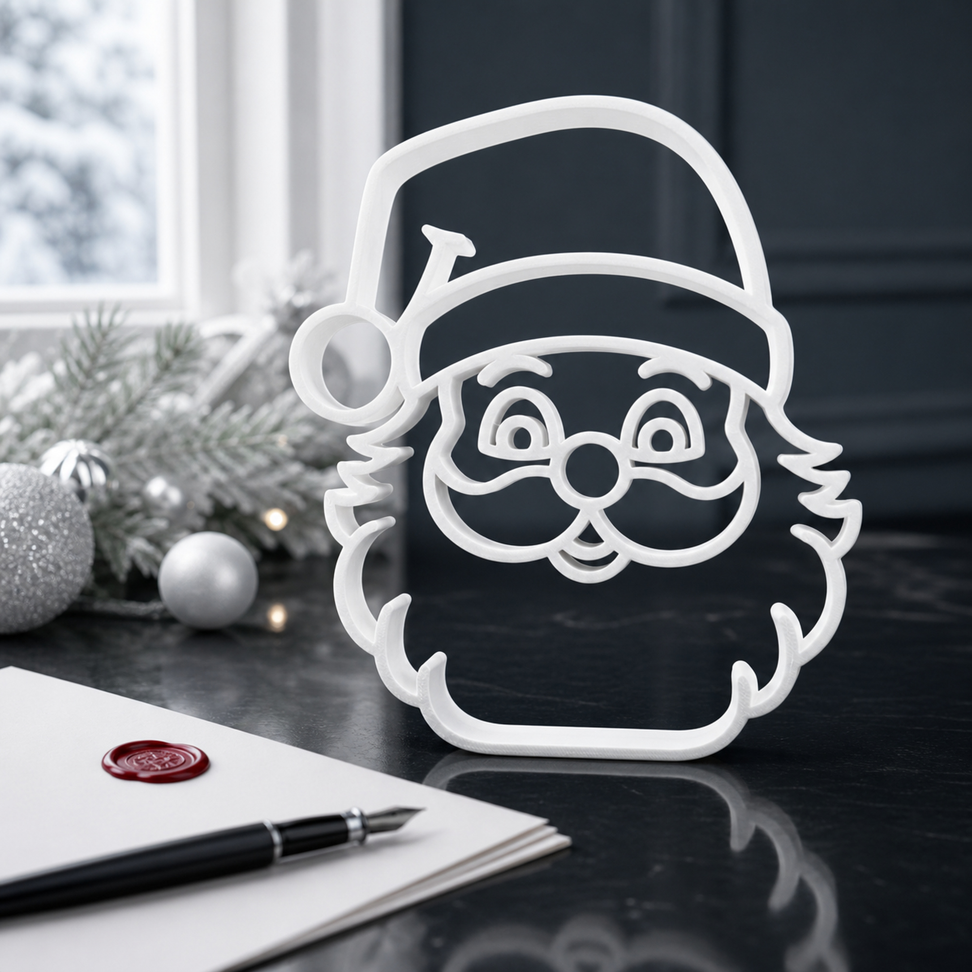 Jolly Santa Face [WHITE] — lifestyle