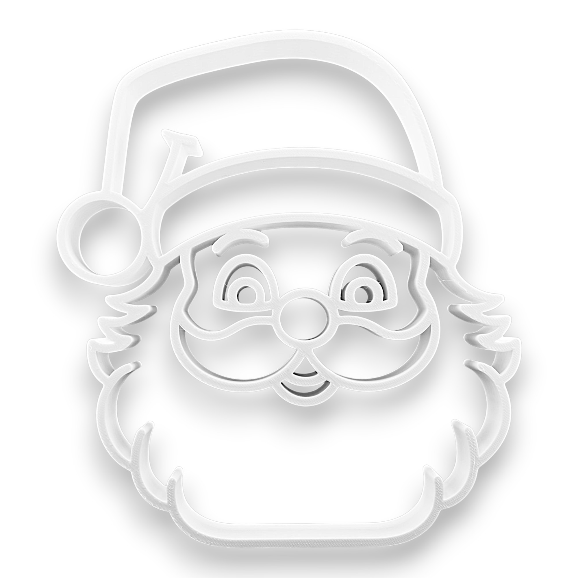 Jolly Santa Face [WHITE] — front