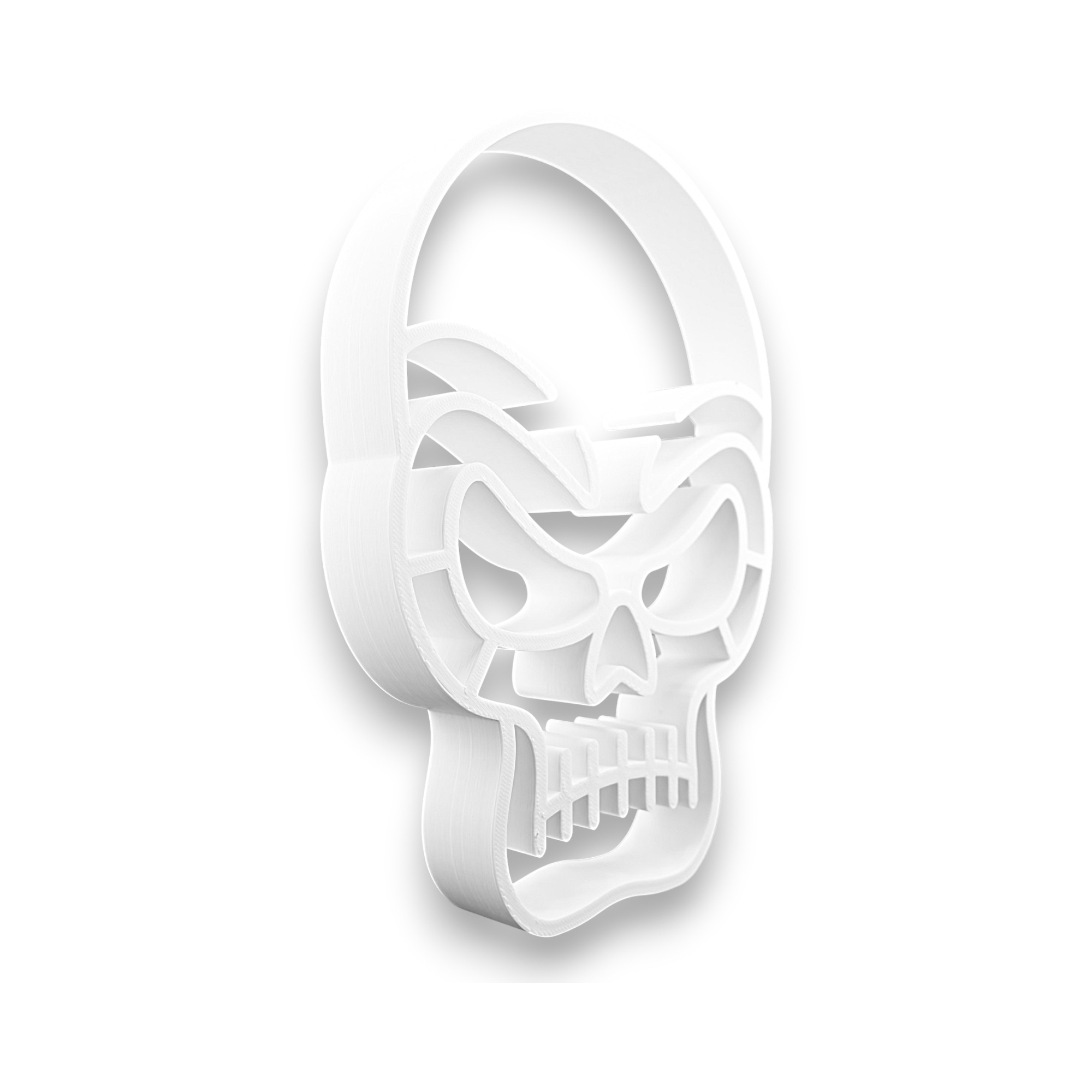 Classic Skull [WHITE] — three quarter