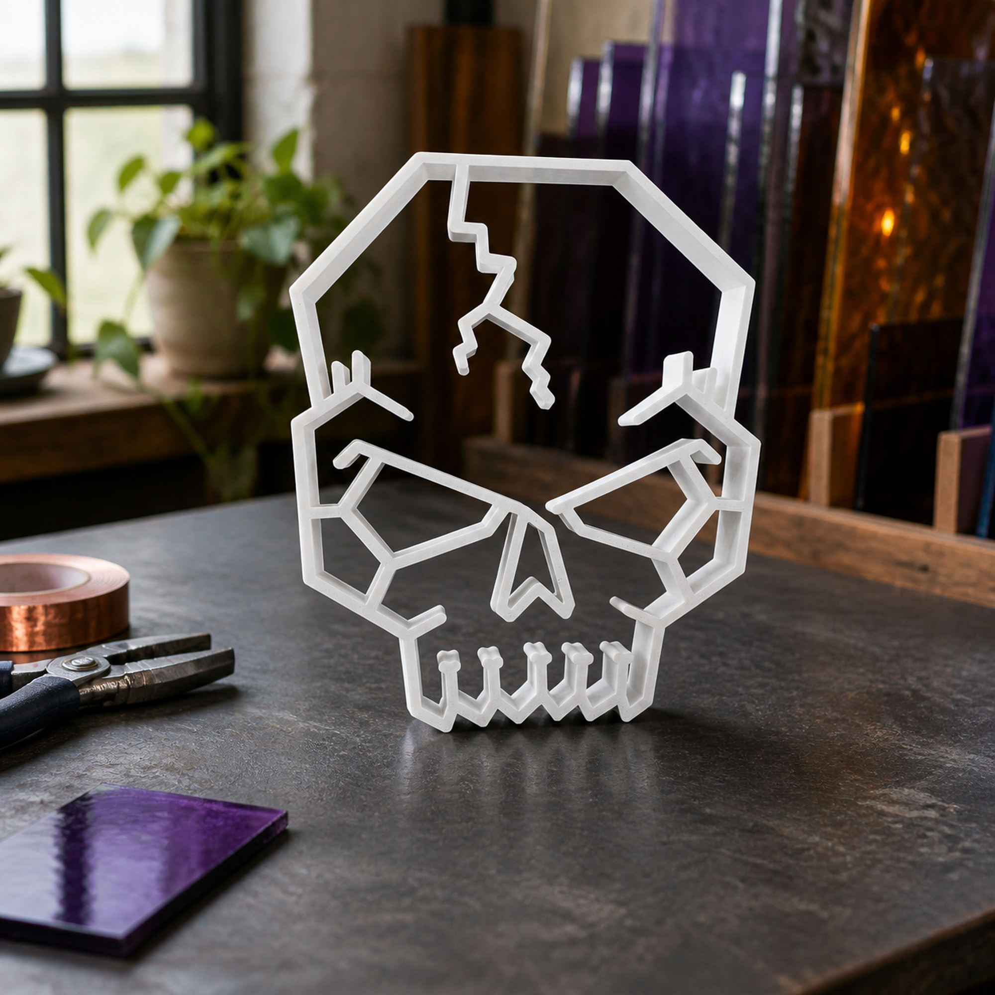 Cracked Skull [WHITE] — lifestyle