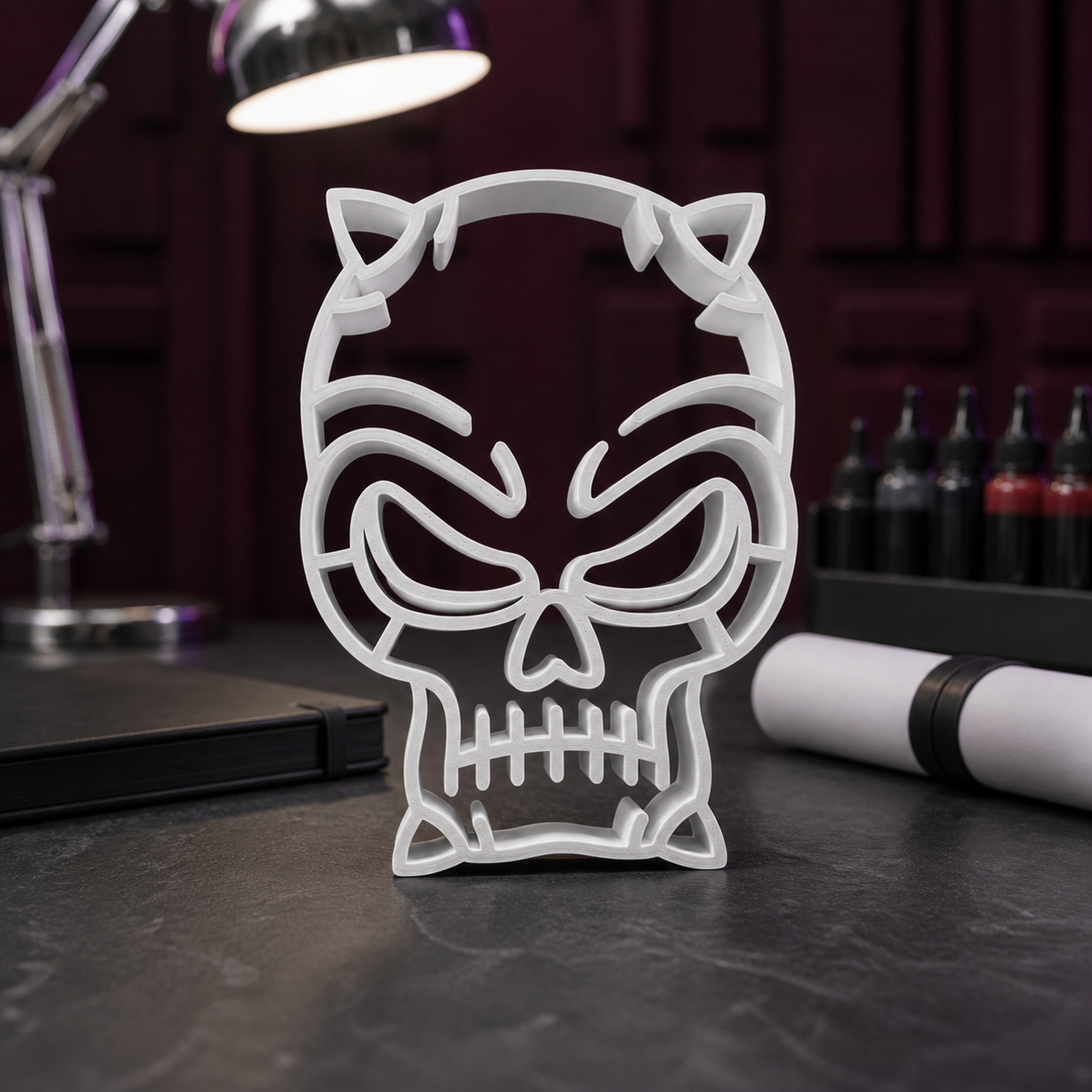 Demon Skull [WHITE] — lifestyle