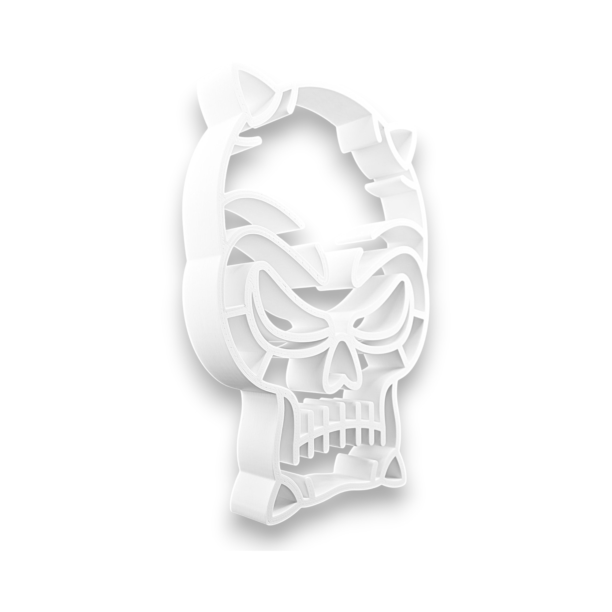 Demon Skull [WHITE] — three quarter