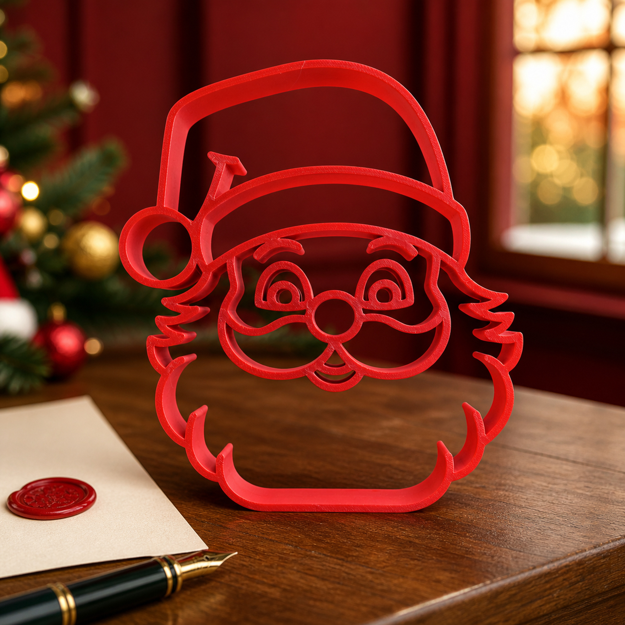 Jolly Santa Face [RED] — lifestyle