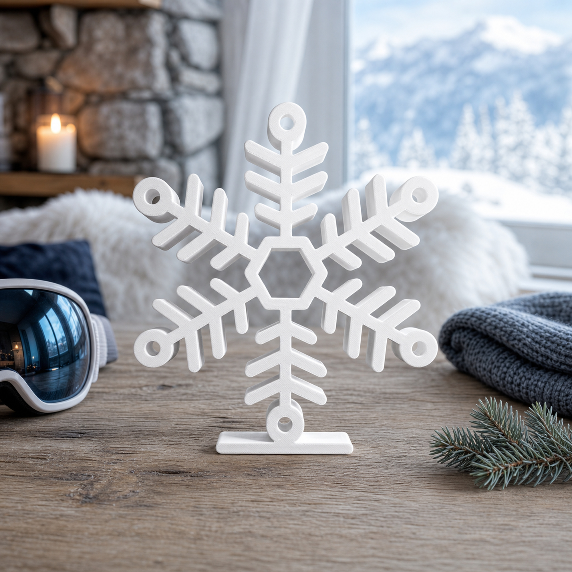 Snowflake 1 [WHITE] — lifestyle