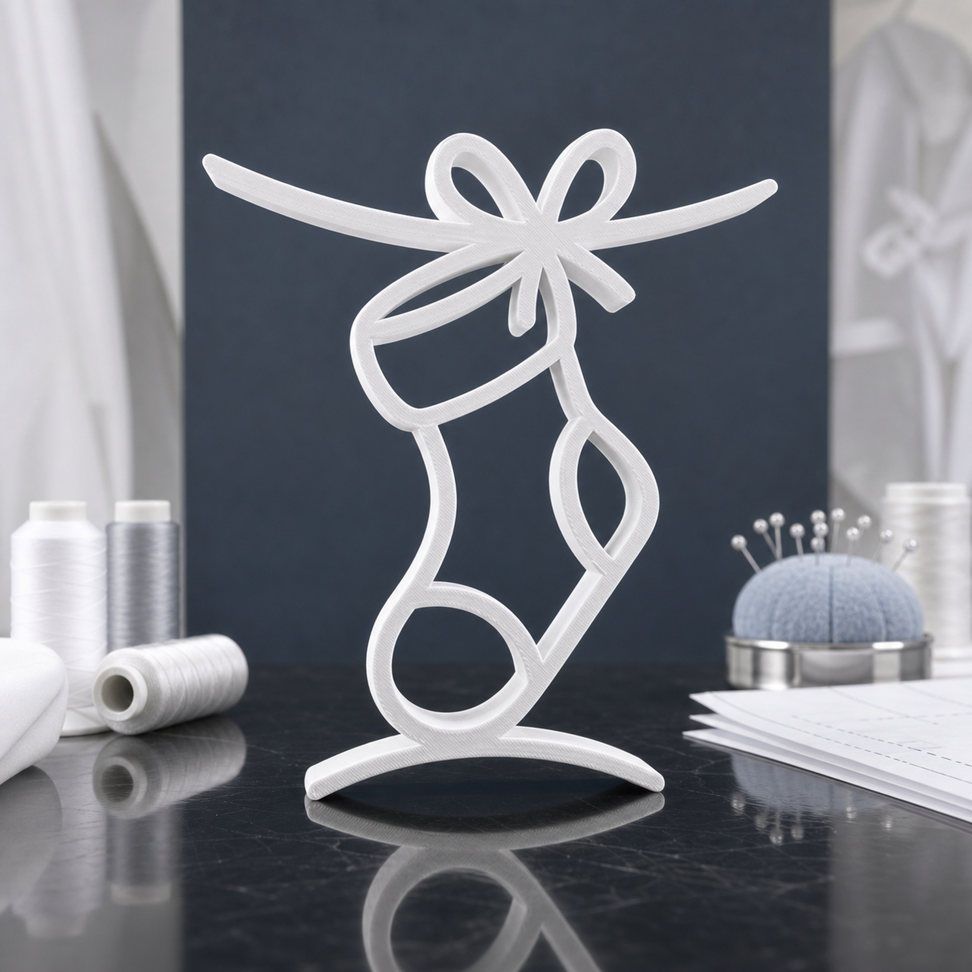 Christmas Stocking Hanging [WHITE] — lifestyle
