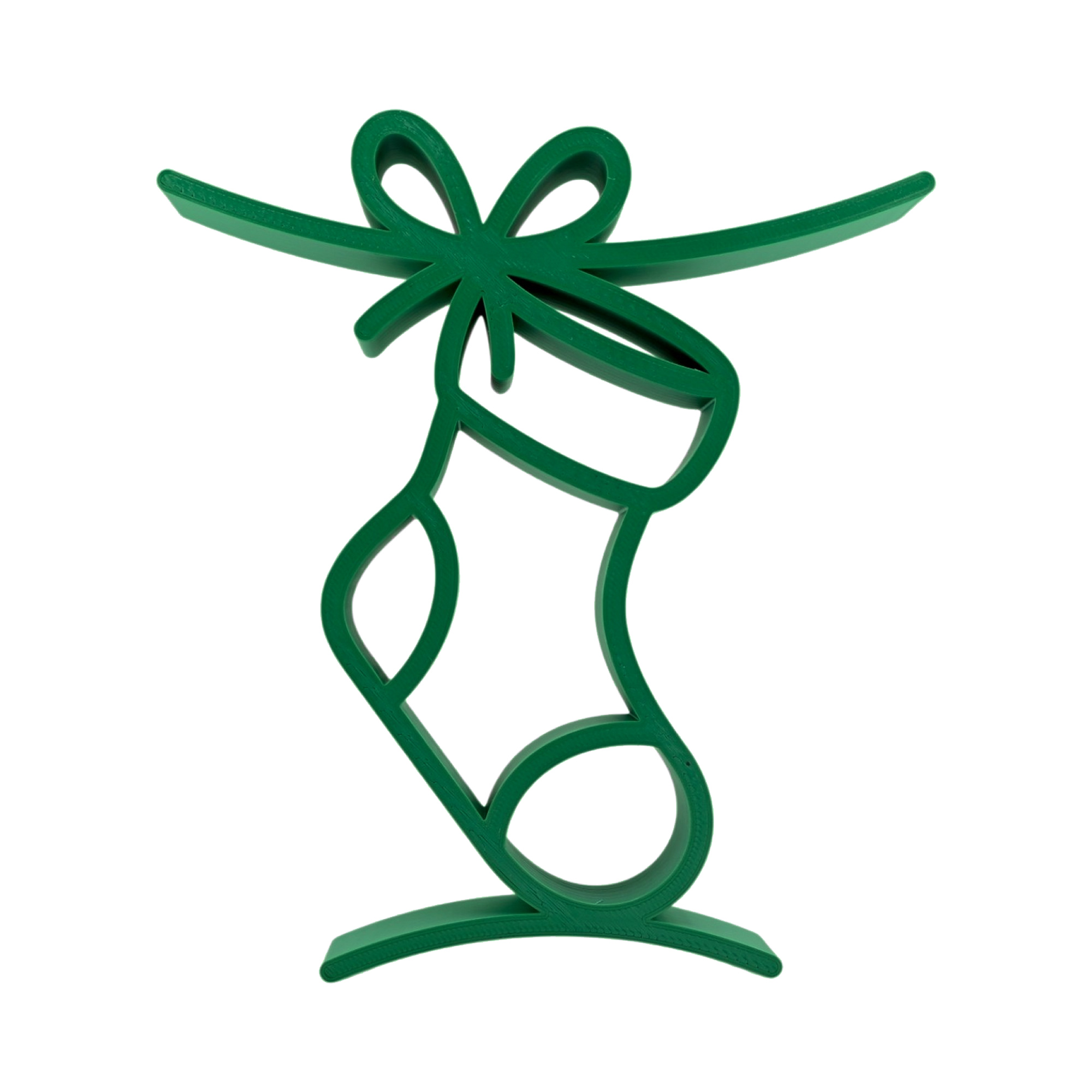 Christmas Stocking Hanging [GREEN] — front