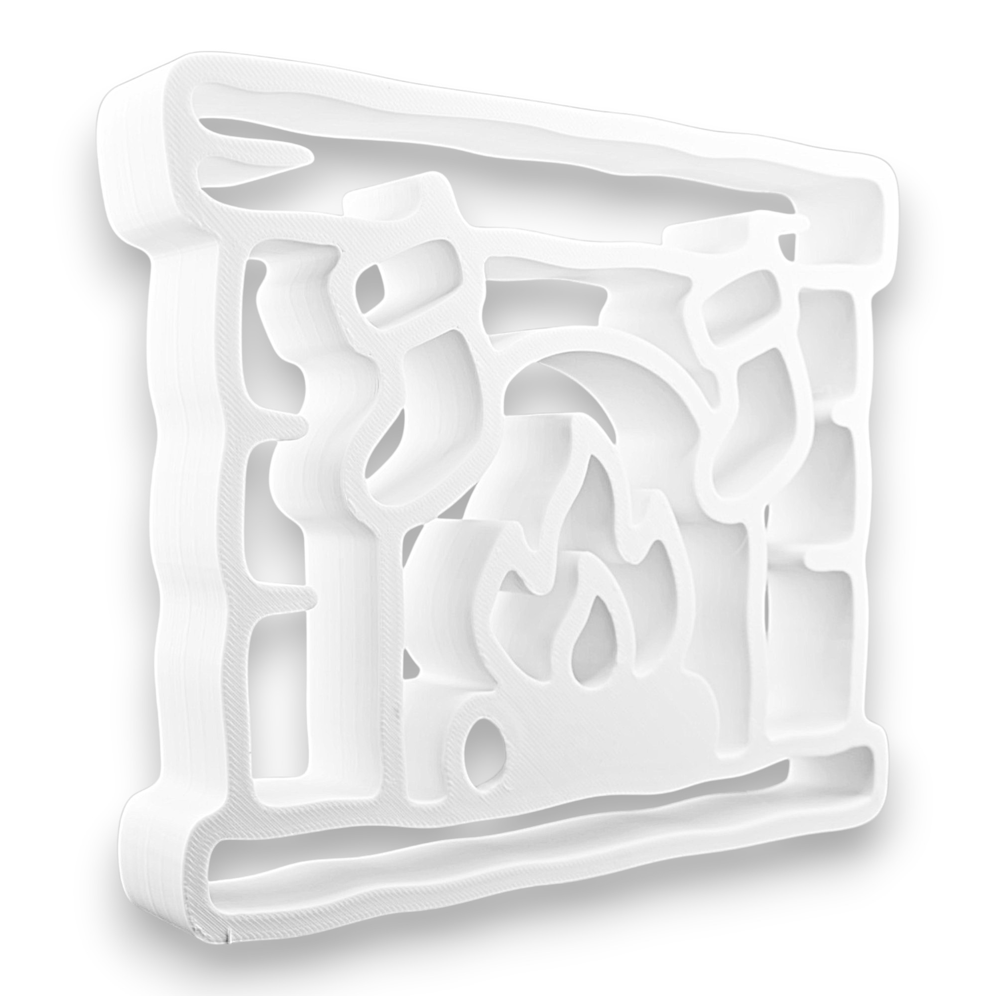 Fireplace [WHITE] — three quarter