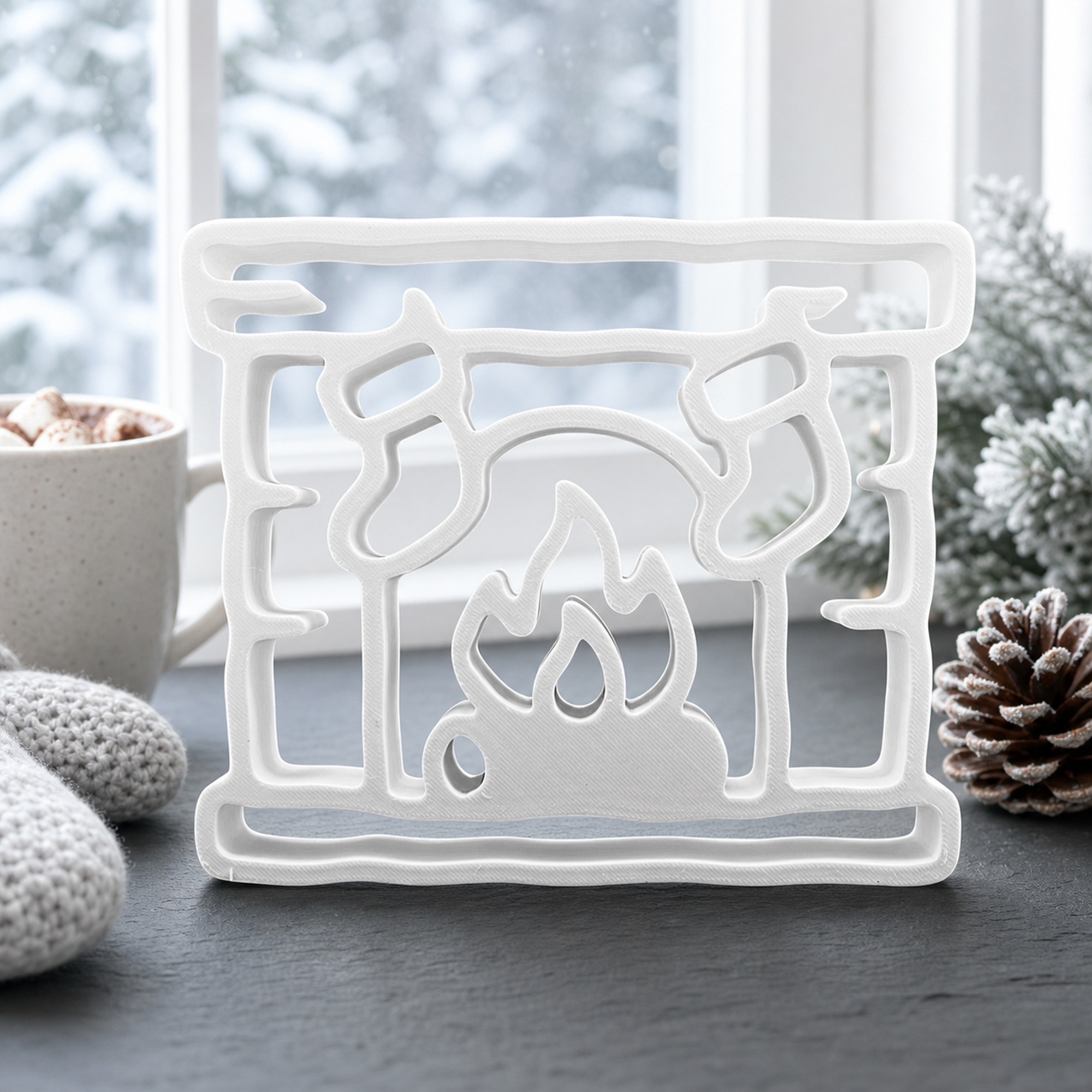 Fireplace [WHITE] — lifestyle