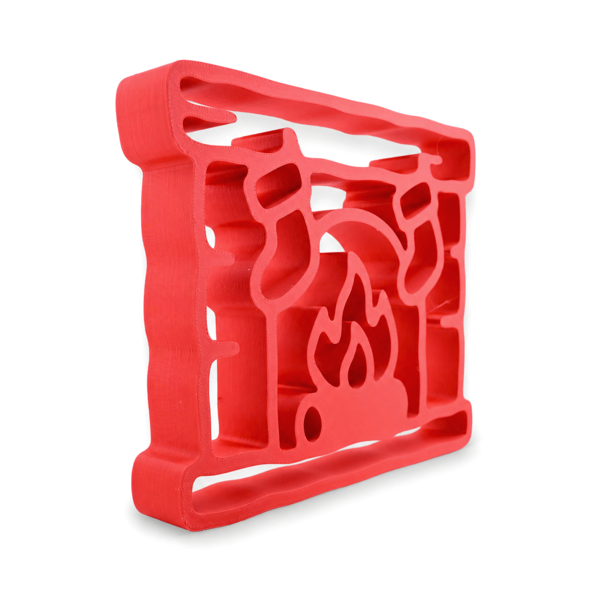 Fireplace [RED] — three quarter