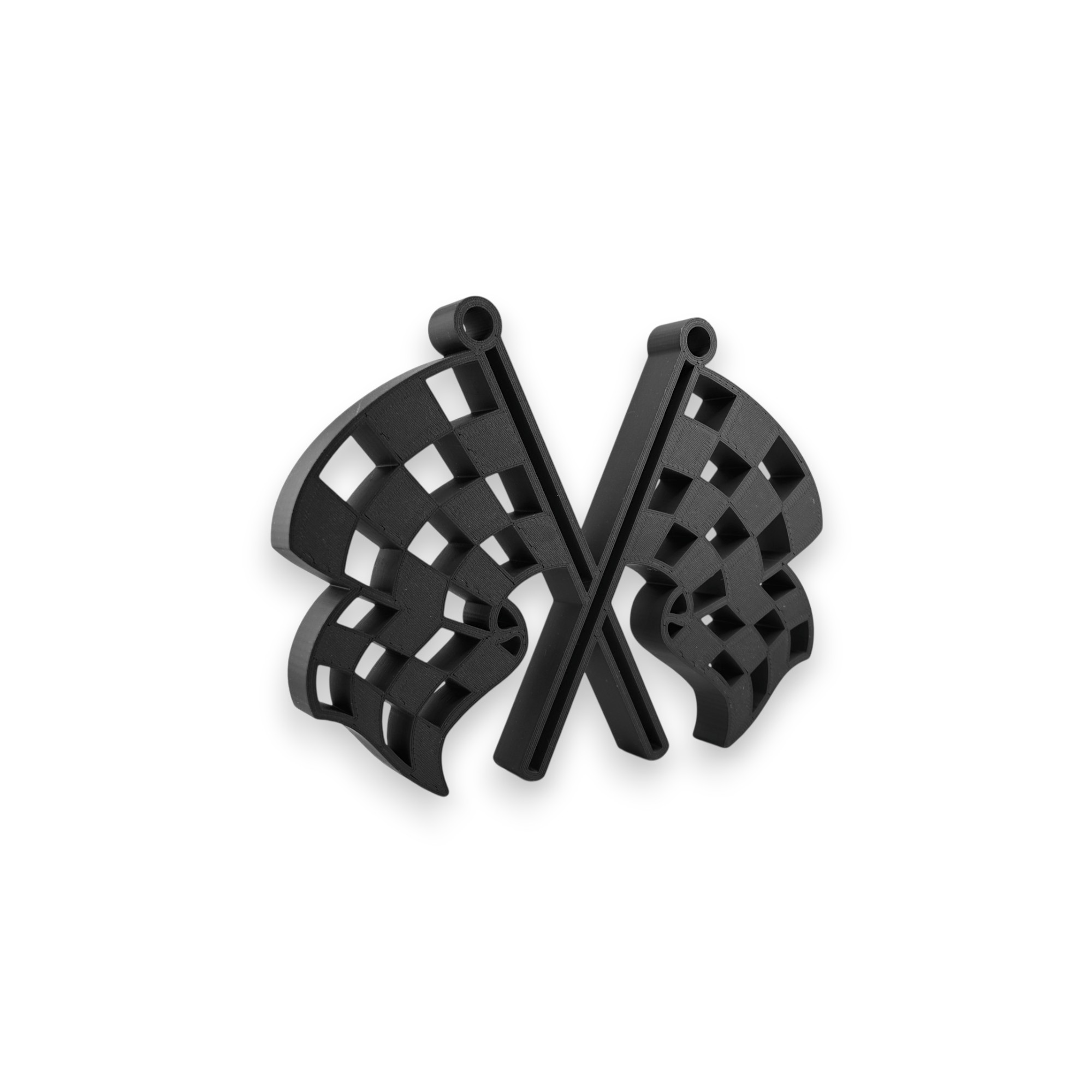 Checkered Flag — three quarter