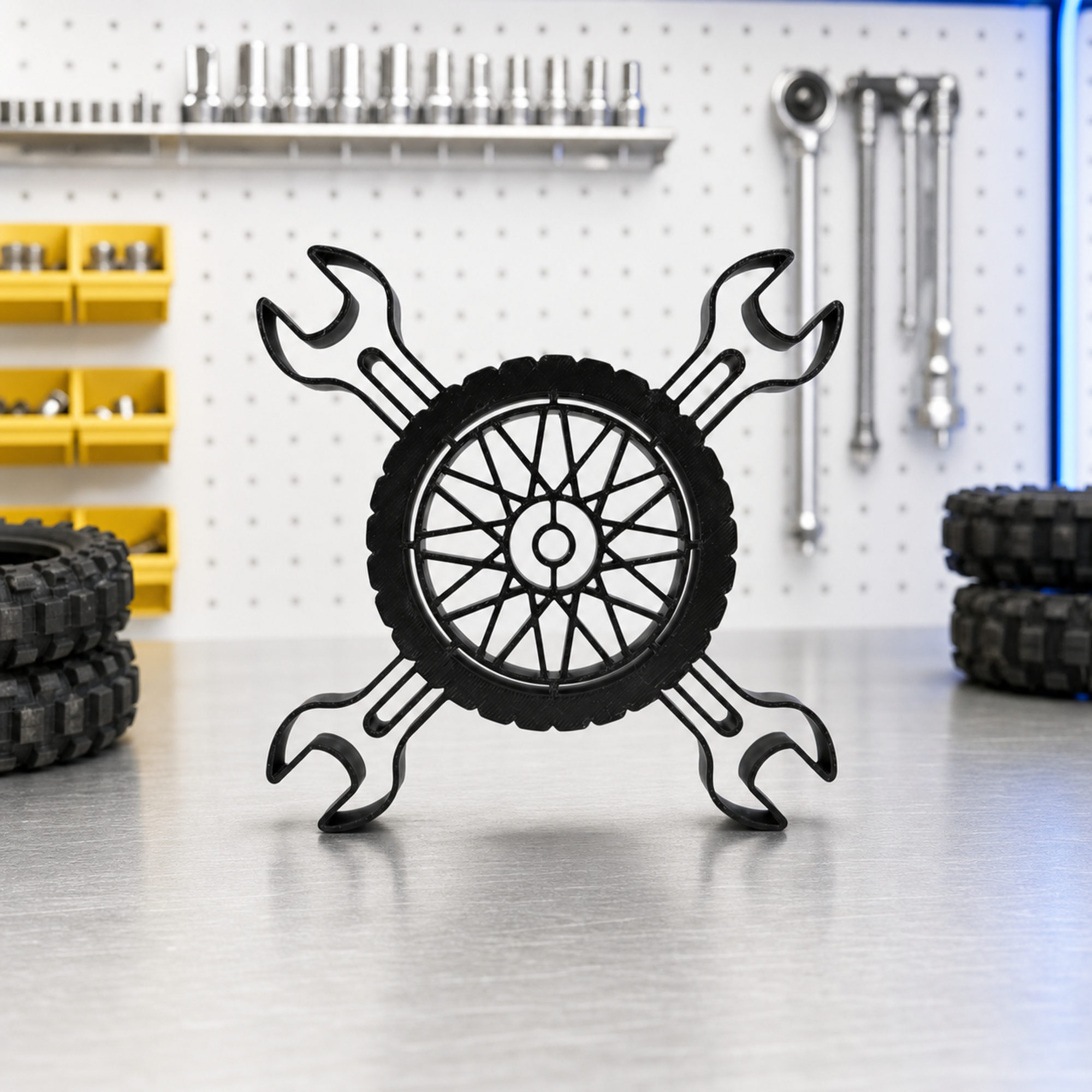 Crossed Wrenches & Wheel — lifestyle