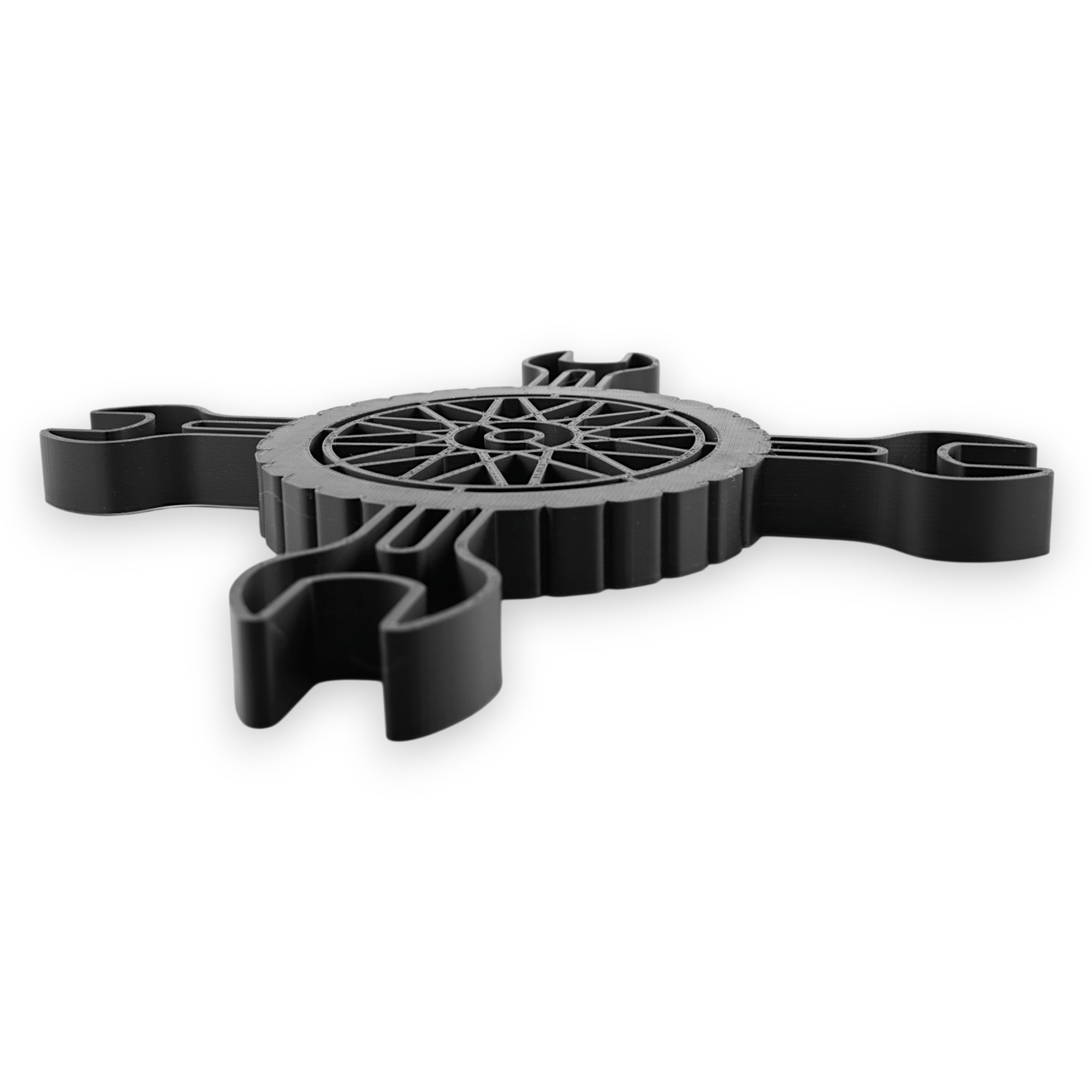 Crossed Wrenches & Wheel — flat
