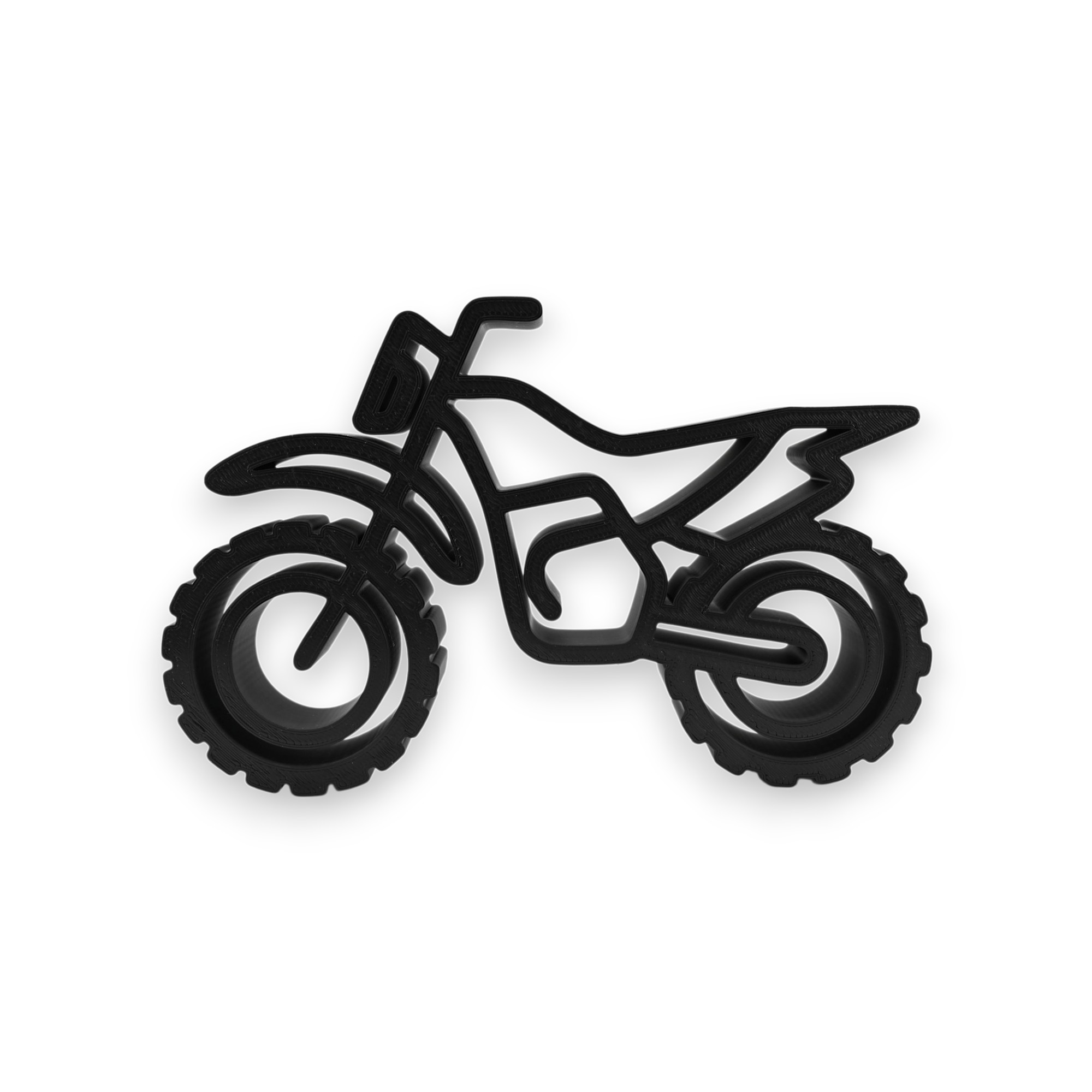 Abstract Dirt Bike Side Profile — front