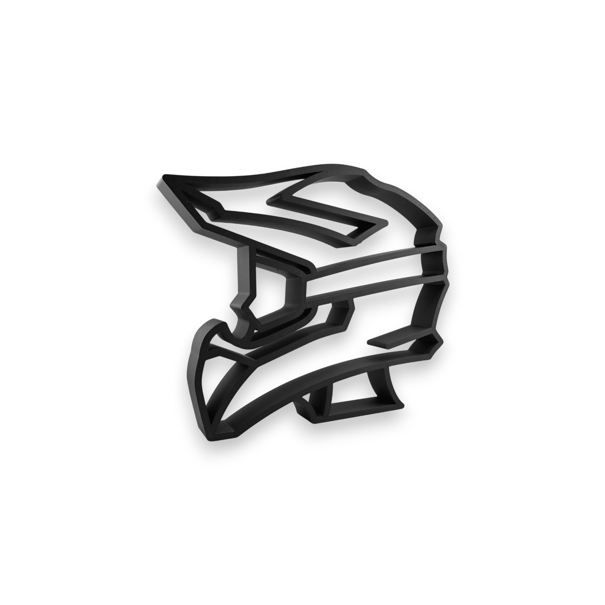 Pro Helmet With Goggles Side Profile — three quarter