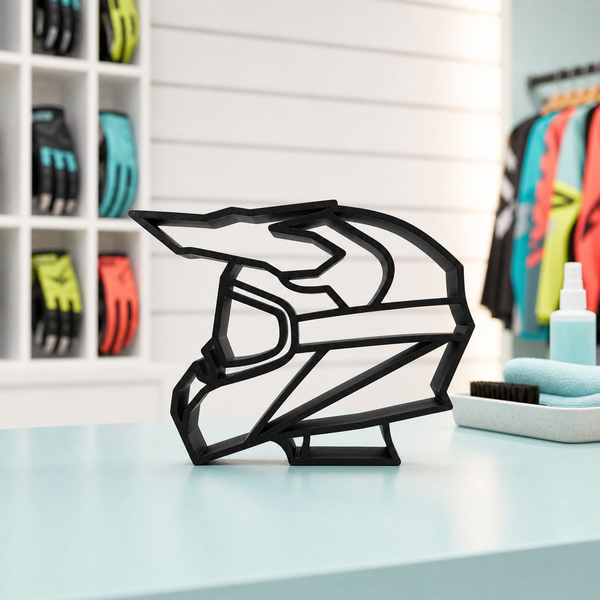 Helmet With Goggles Side Profile — lifestyle