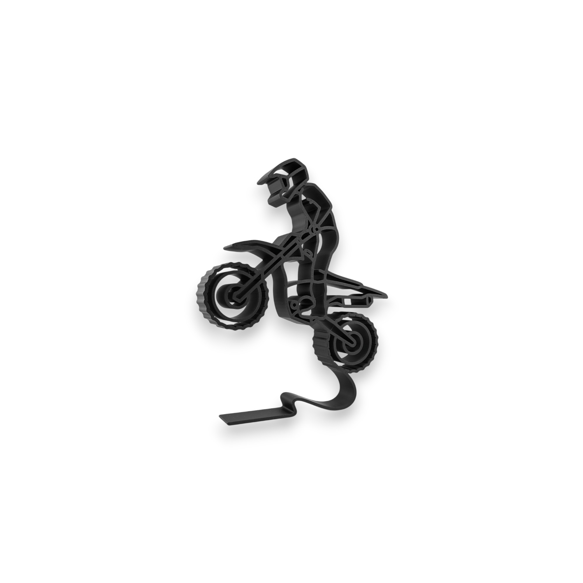 Dirt Bike Wheelie — three quarter