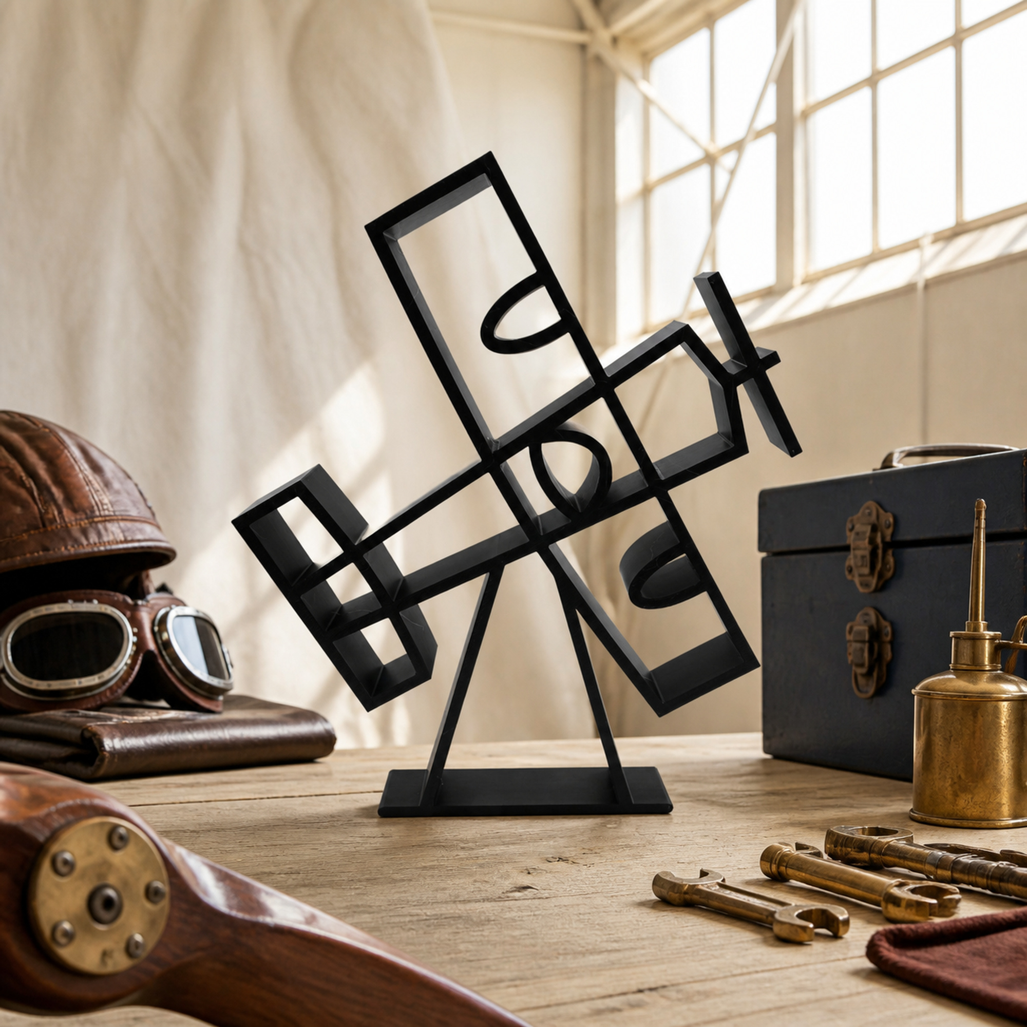 Vintage Open-Cockpit Biplane — lifestyle
