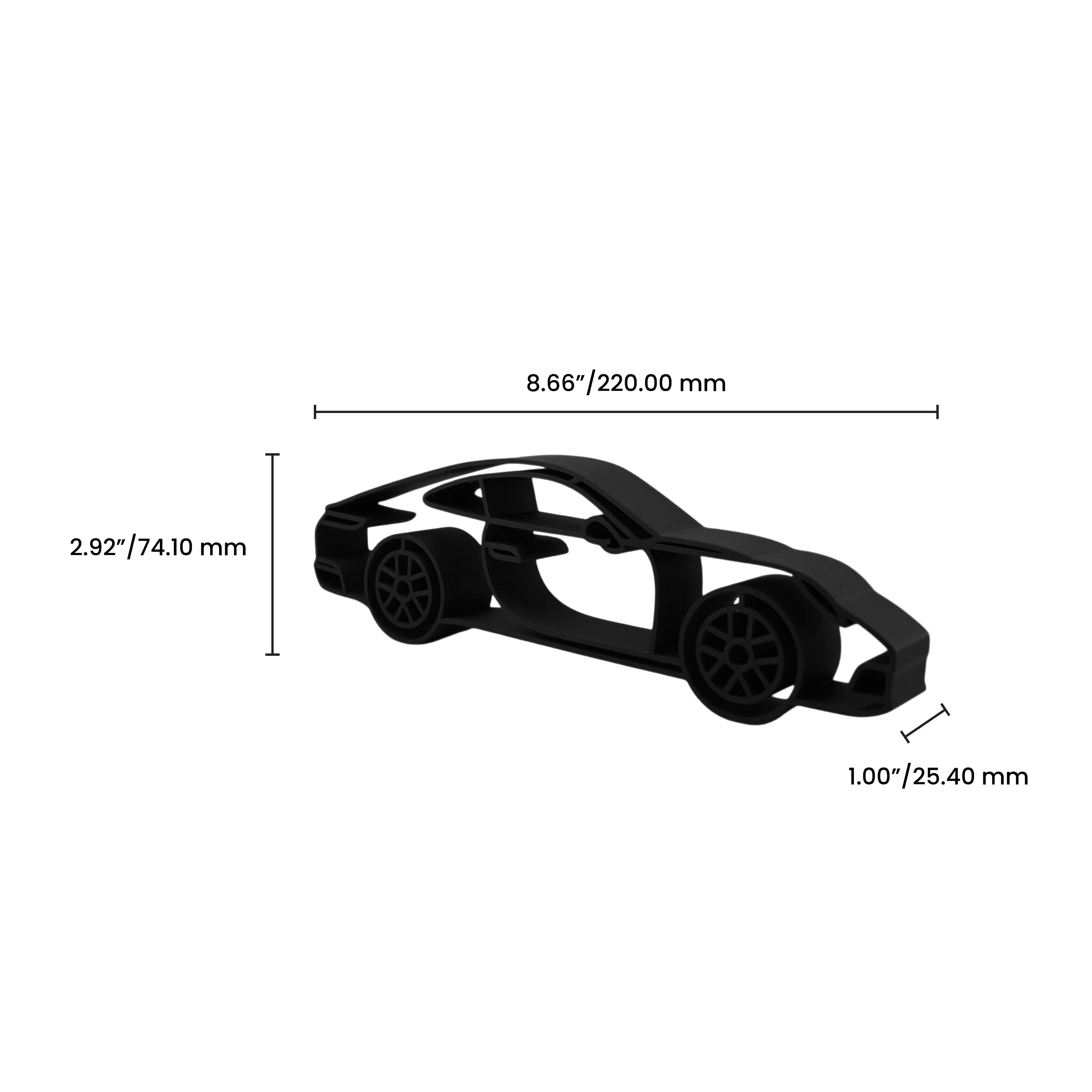 Mazda MX-5 Miata Side View — dimension