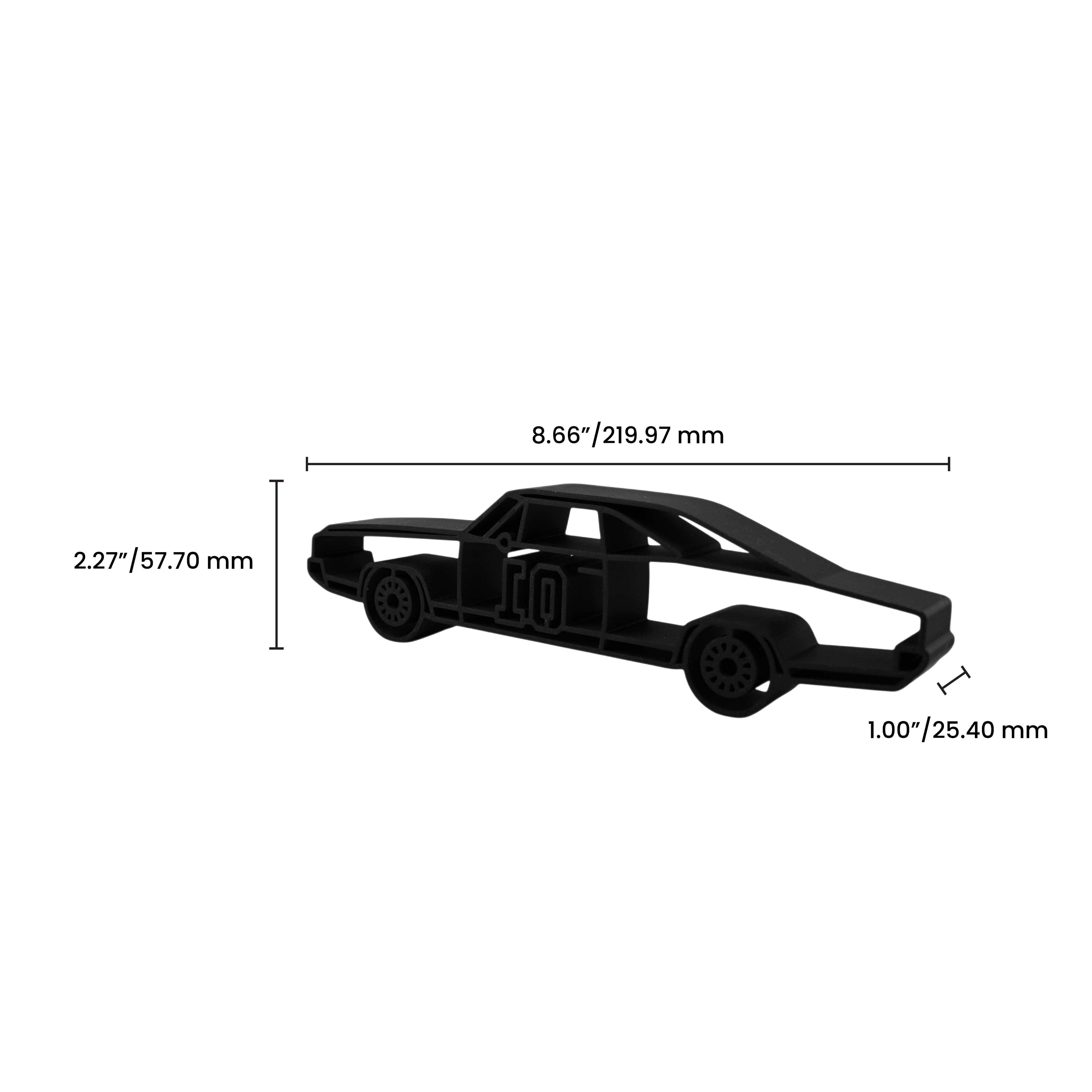 Dodge Charger 01 Side View — dimension