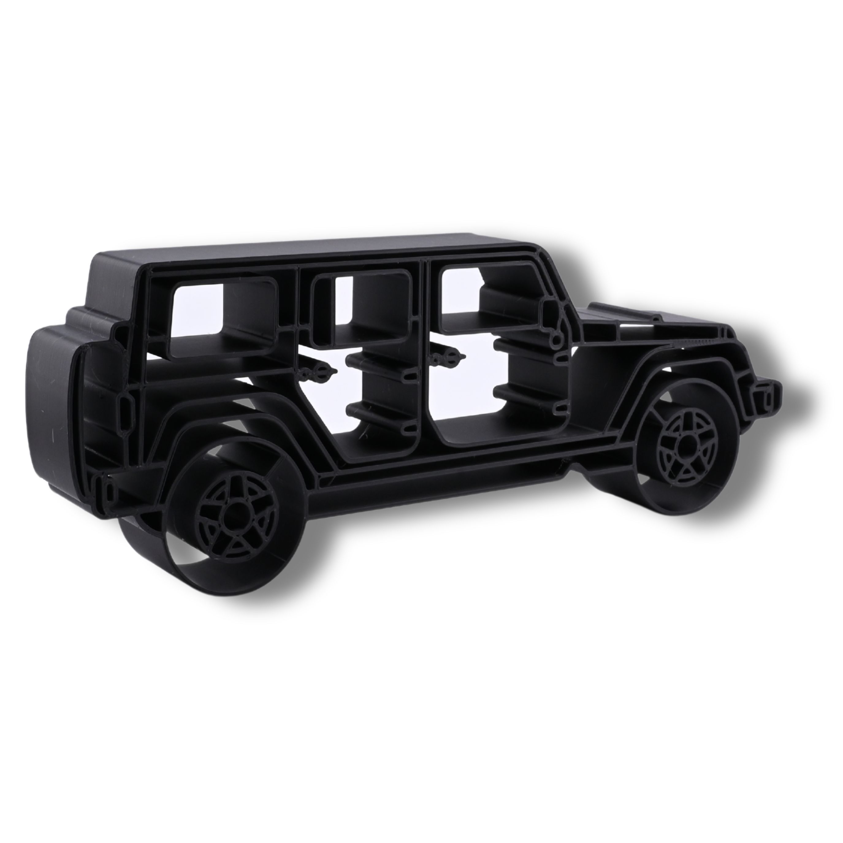 Jeep Wrangler 4 Door Side View — three quarter