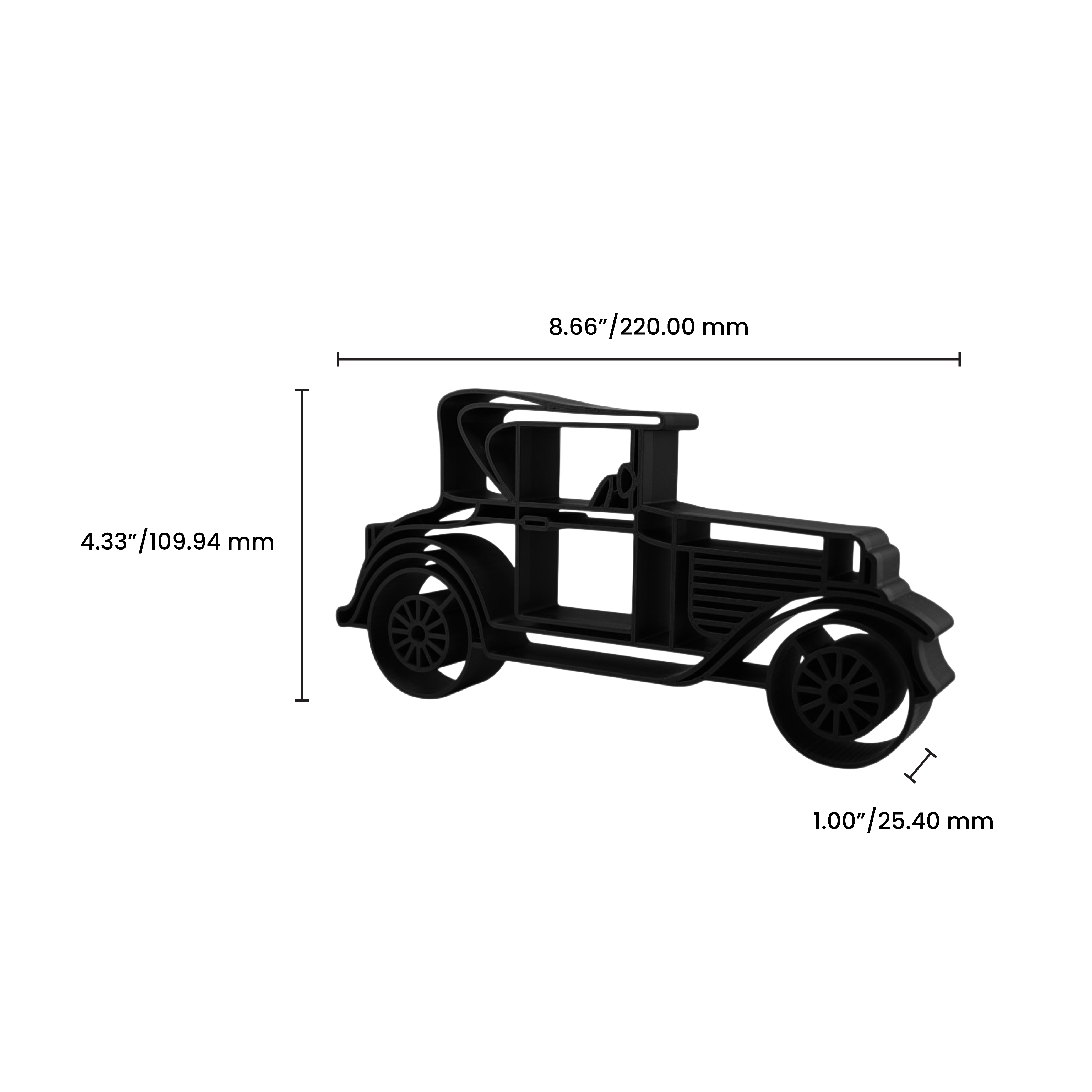 Ford Model T Side View — dimension
