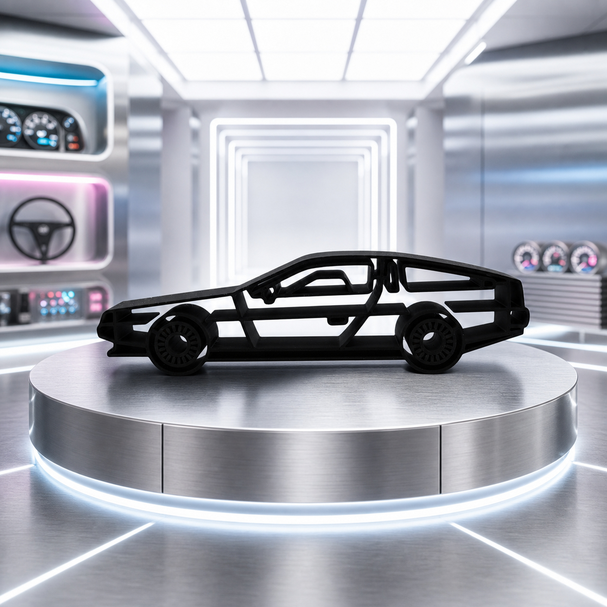 DeLorean DMC-12 Side View — lifestyle