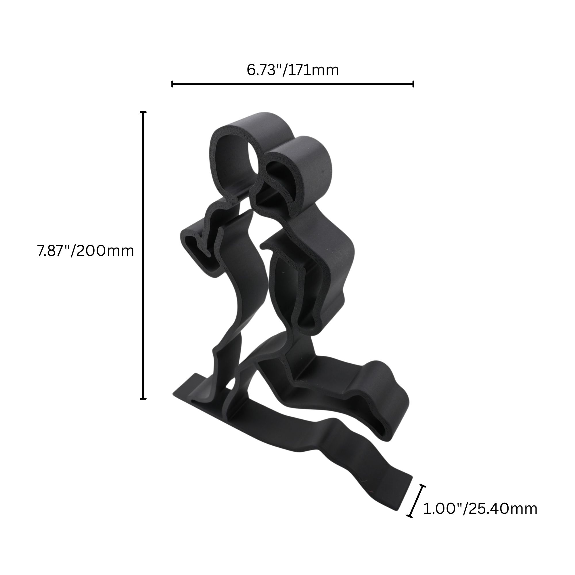 Athletic Female Runner — dimension