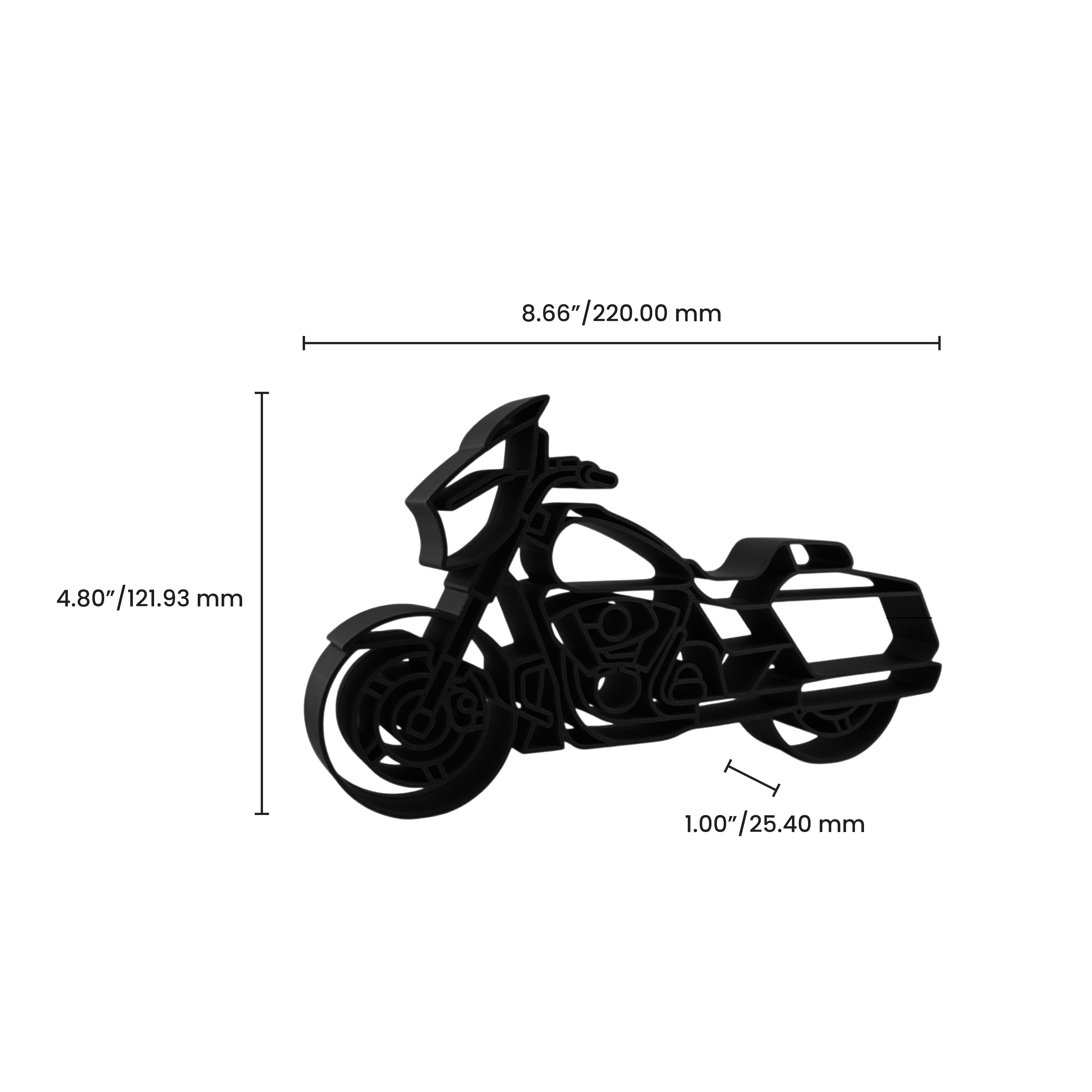 Harley Davidson Street Glide — dimension
