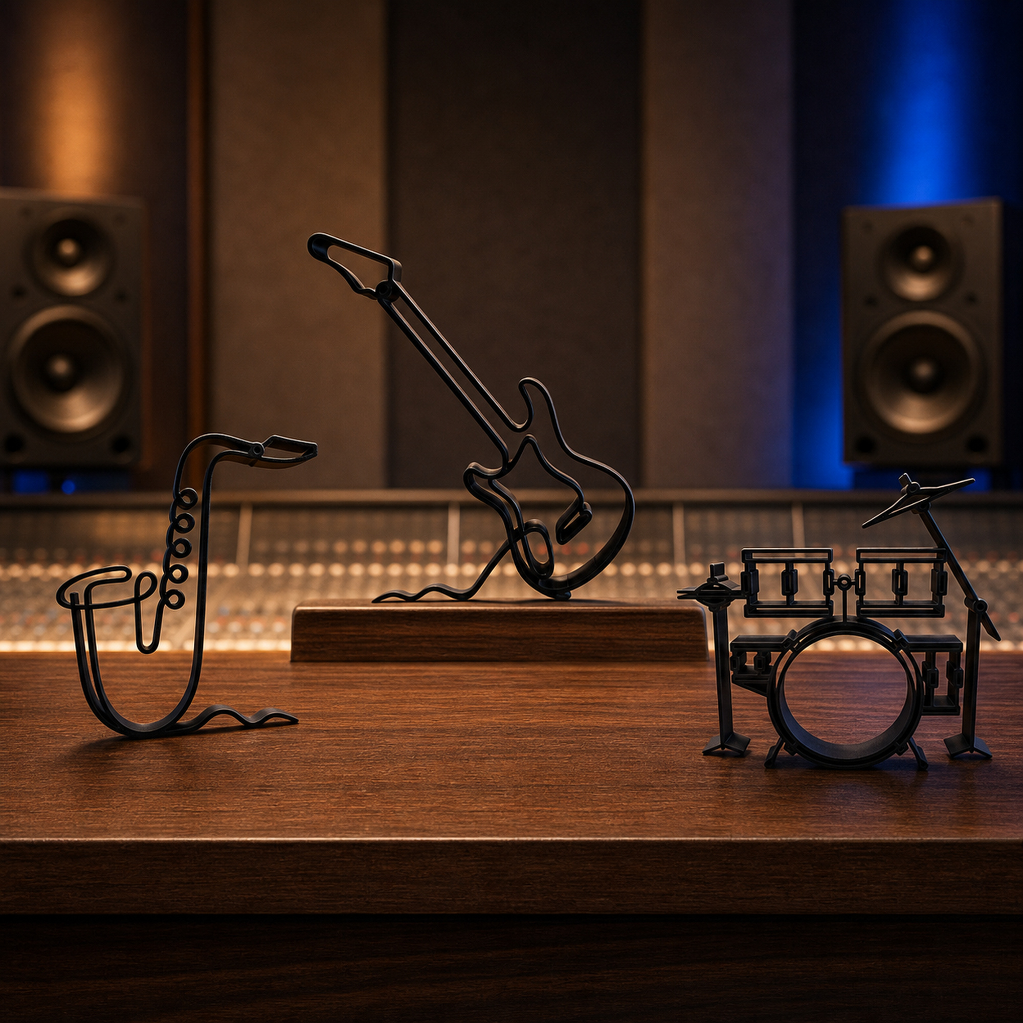 Minimalist Line Art - MUSICAL INSTRUMENTS collection — Elegant Outlines parent image