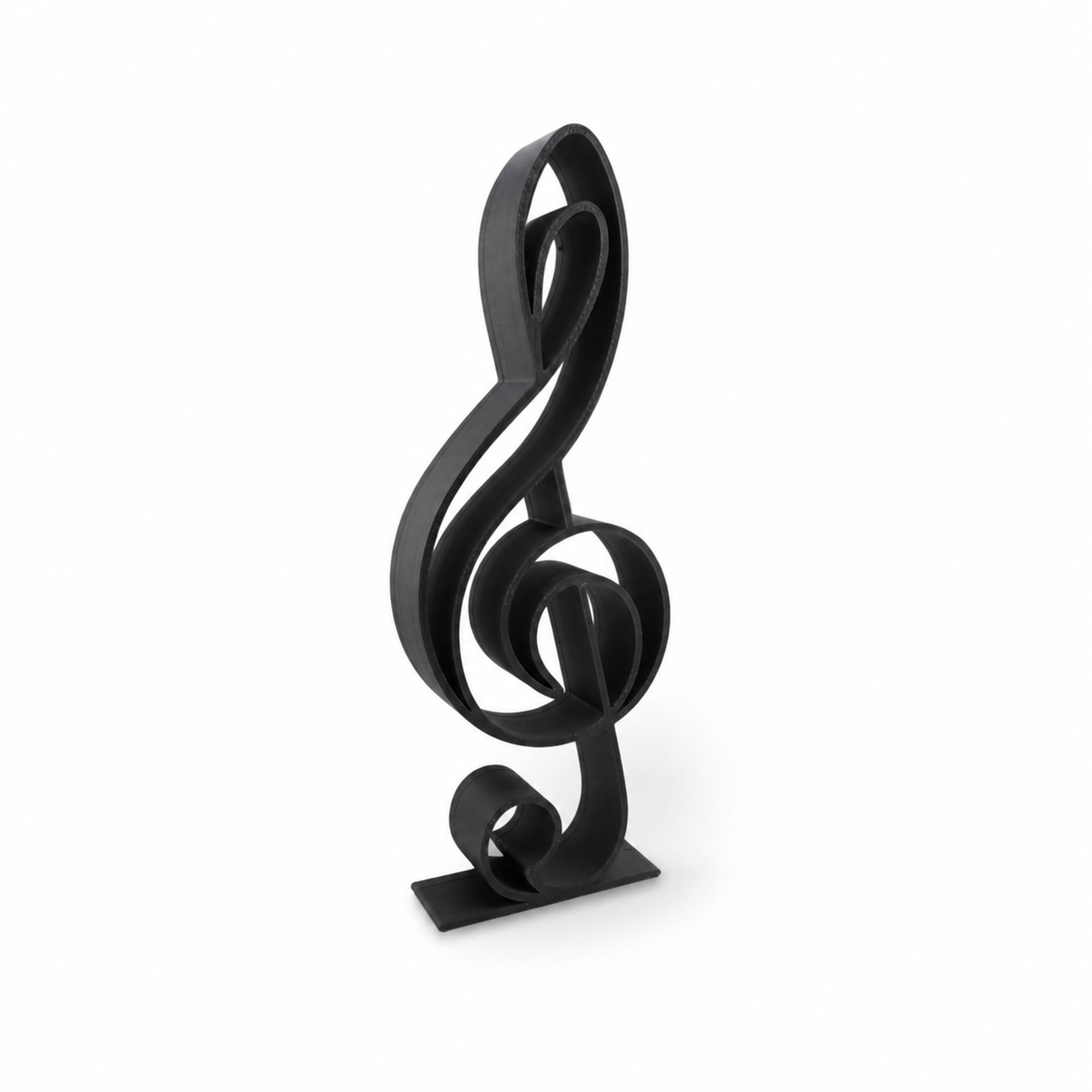 Treble Clef Staff — three quarter