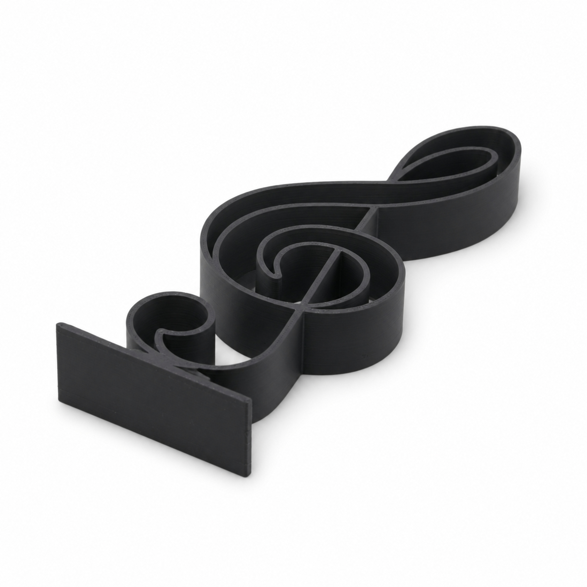 Treble Clef Staff — flat