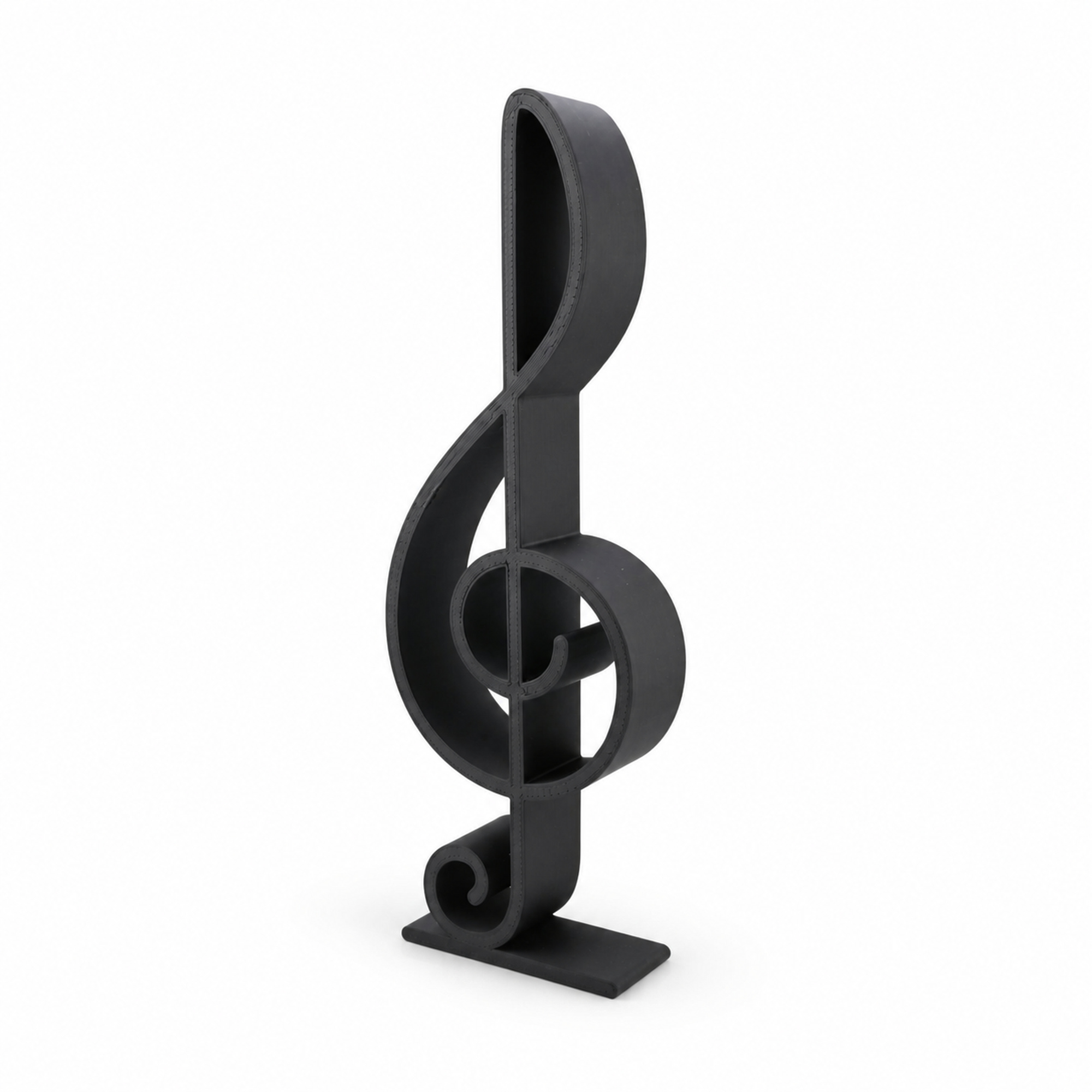 Classic Treble Clef Staff — three quarter