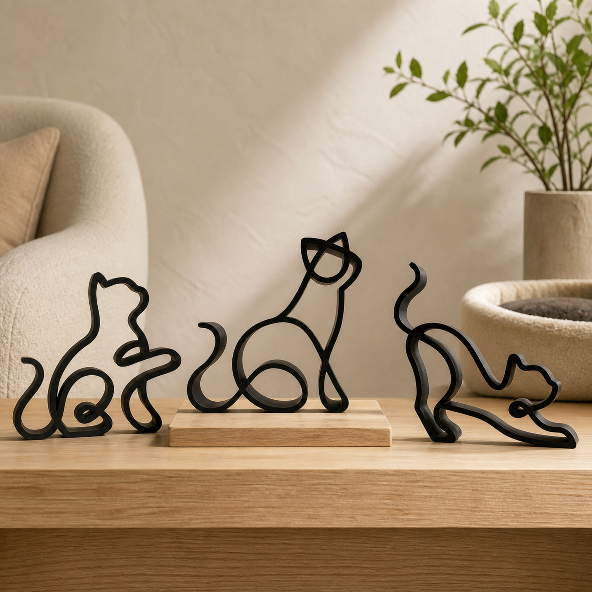 Minimalist Line Art CAT SILHOUETTES collection — Elegant Outlines parent image