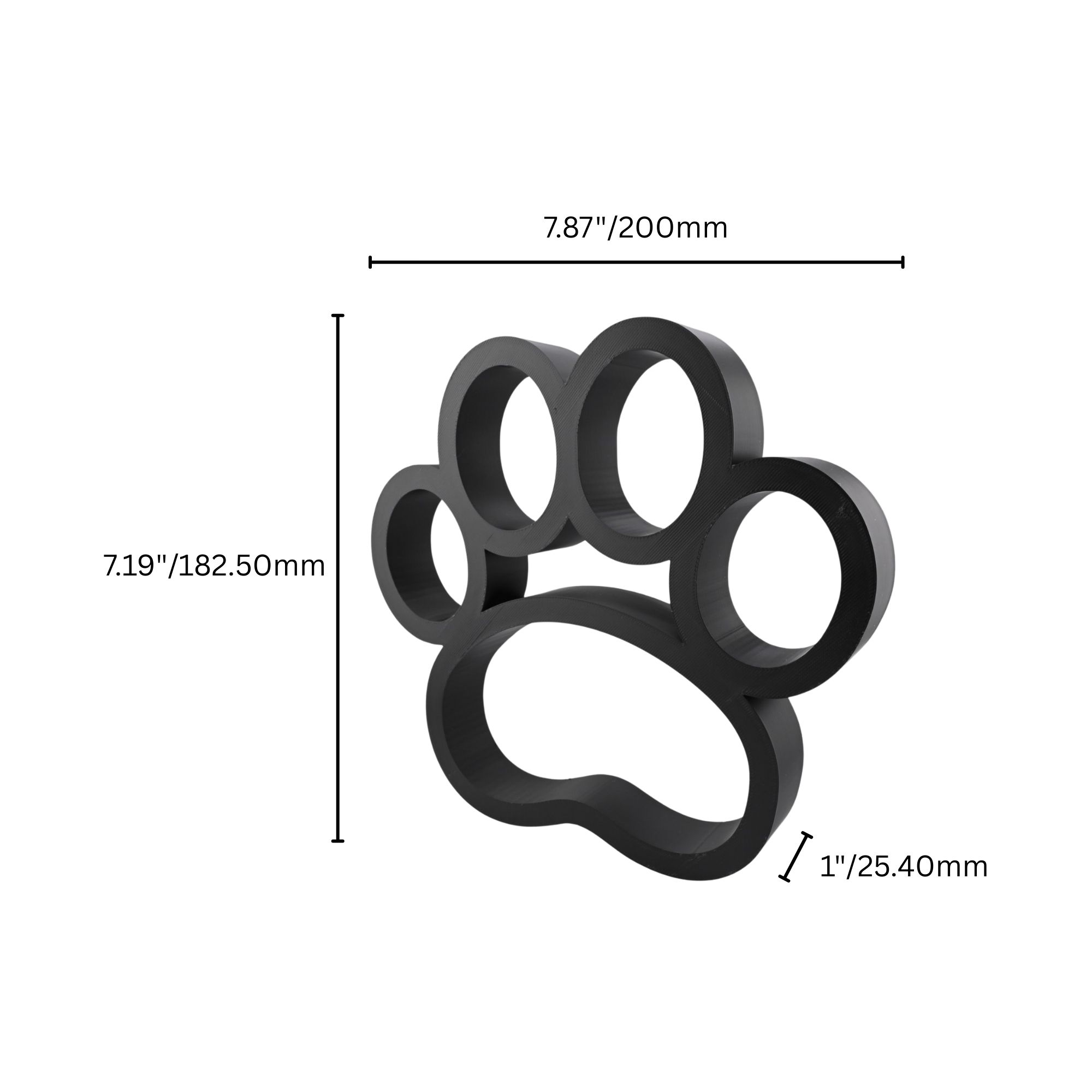 Classic Cat Paw — dimension